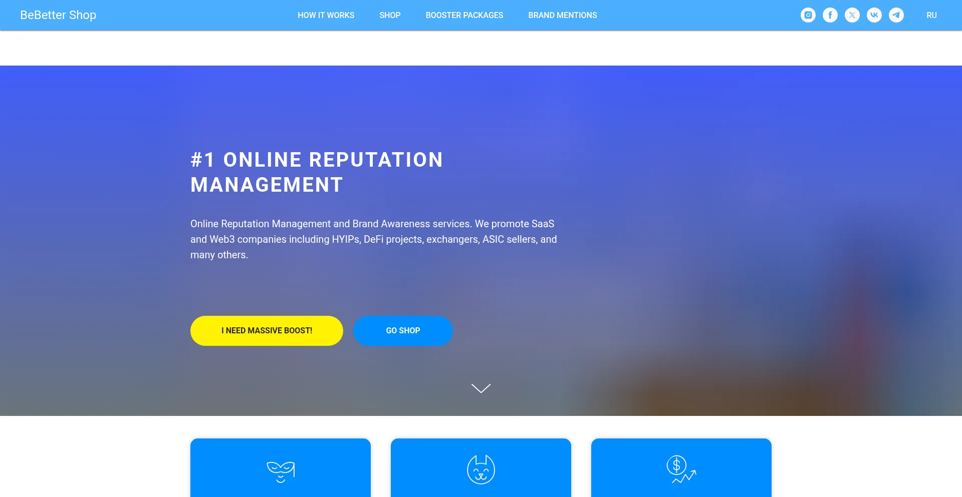 Website screenshot of Bebetter-shop.com
