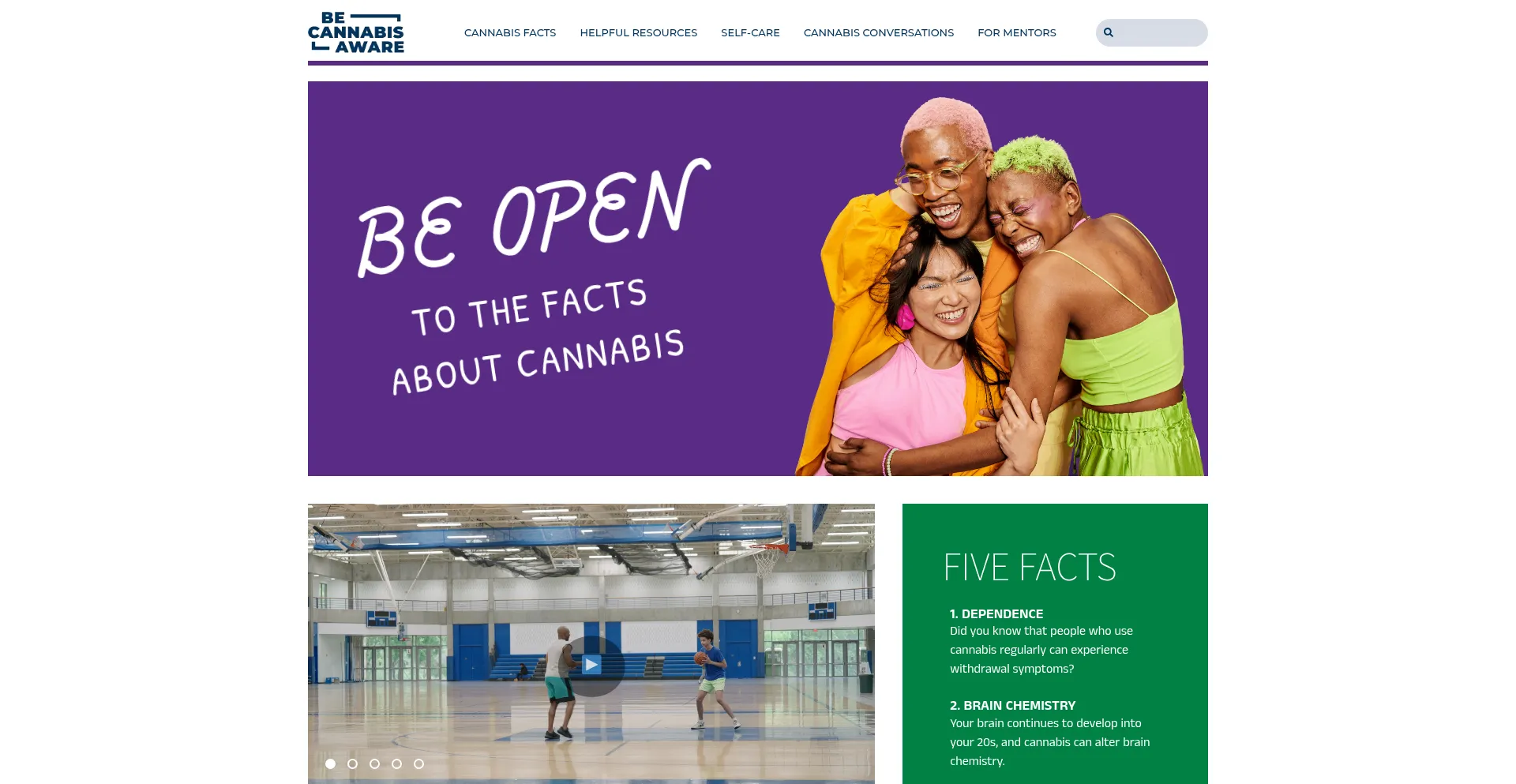 Becannabisaware.org Screenshot