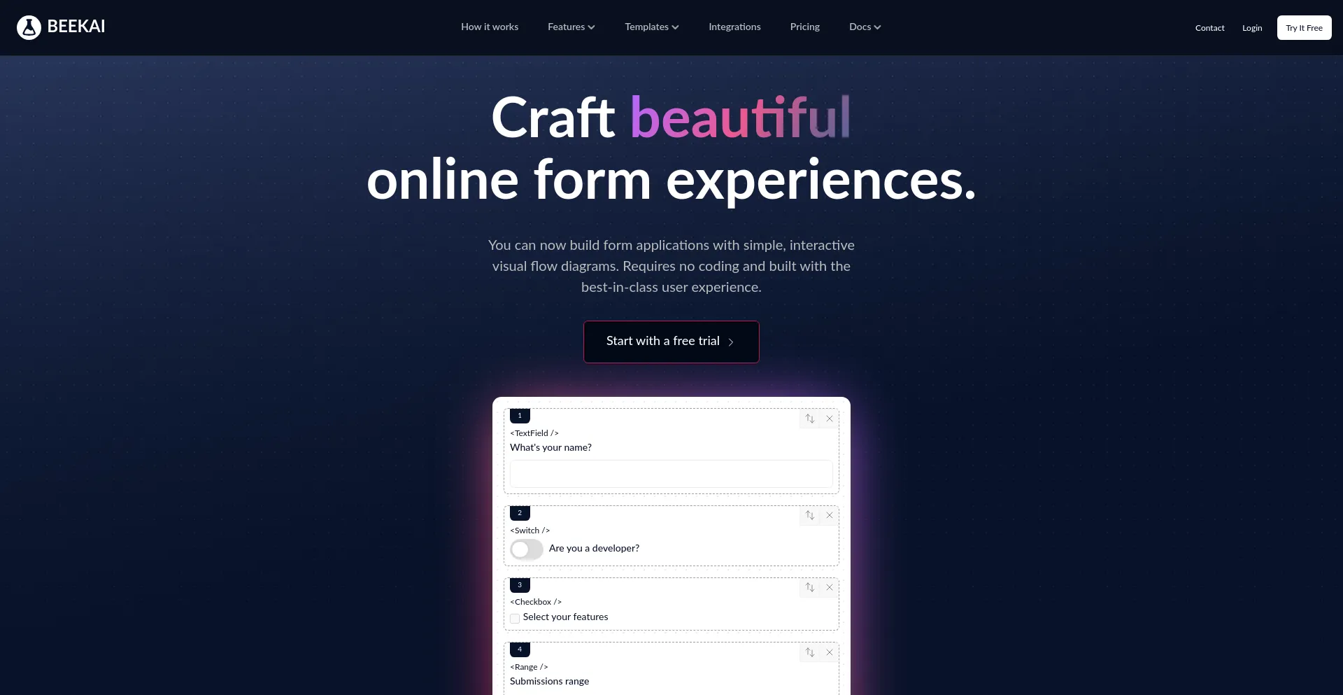 Website screenshot of Beekai.com