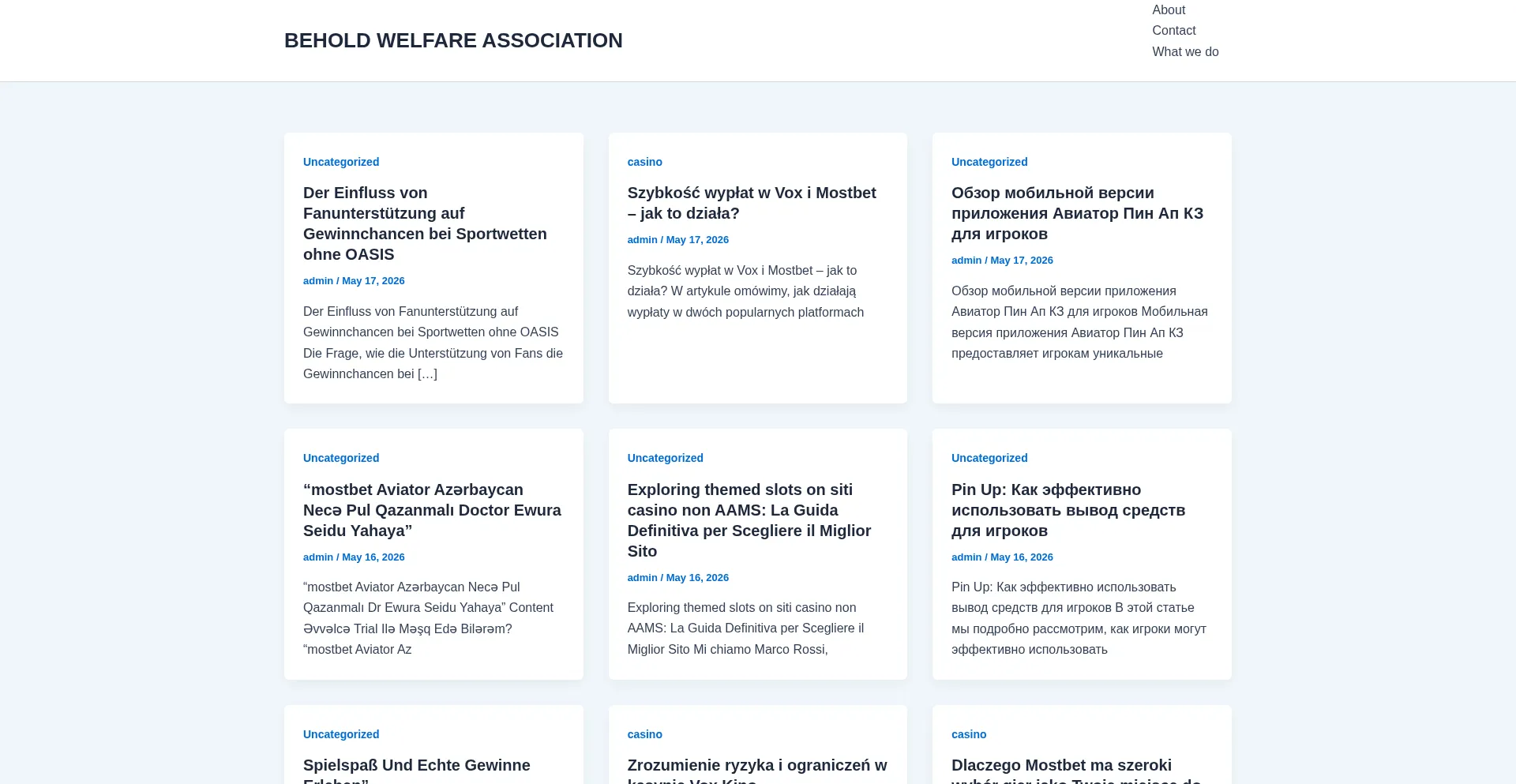Beholdwelfare.com