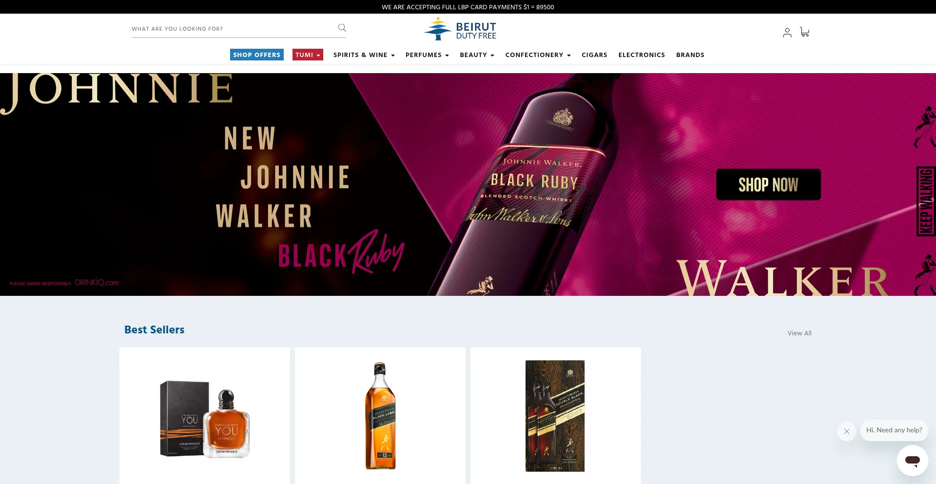 Beirutdutyfree.com Screenshot