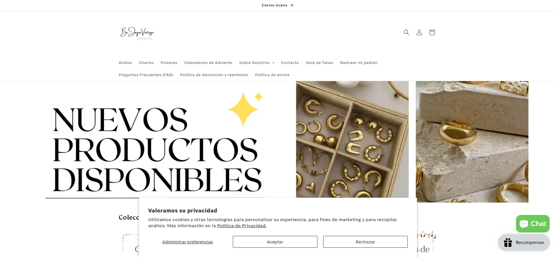 Website screenshot of Bejoyasvintage.com
