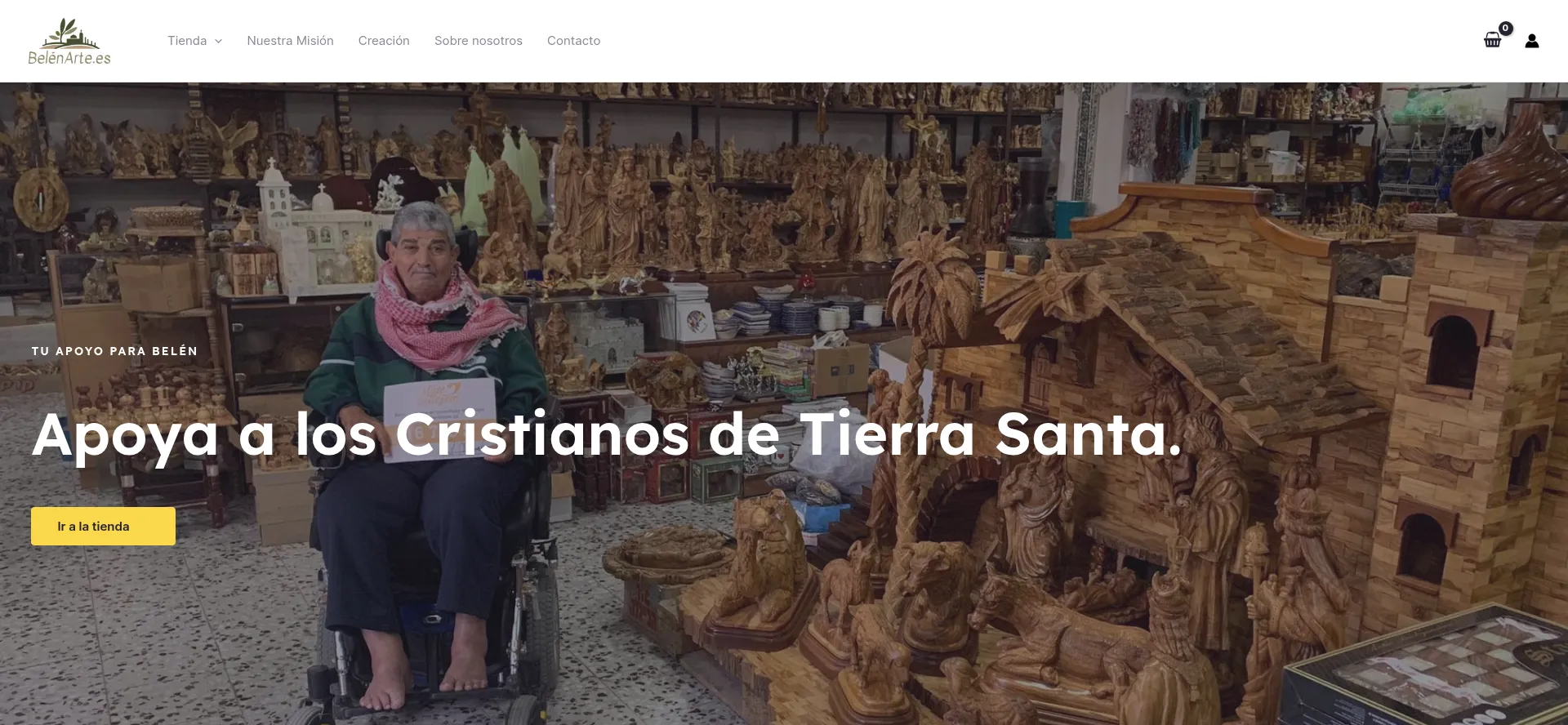 Website screenshot of Belenarte.es