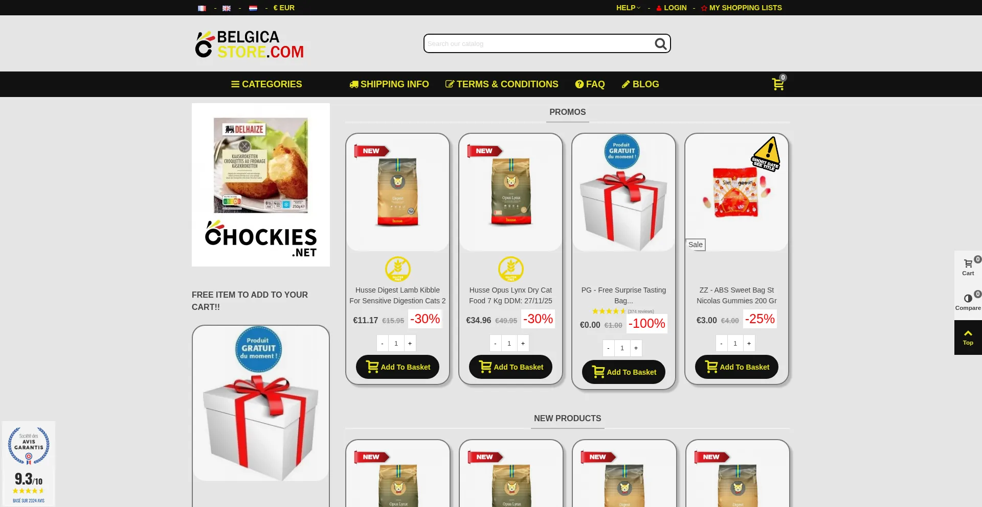 Belgicastore.com Screenshot