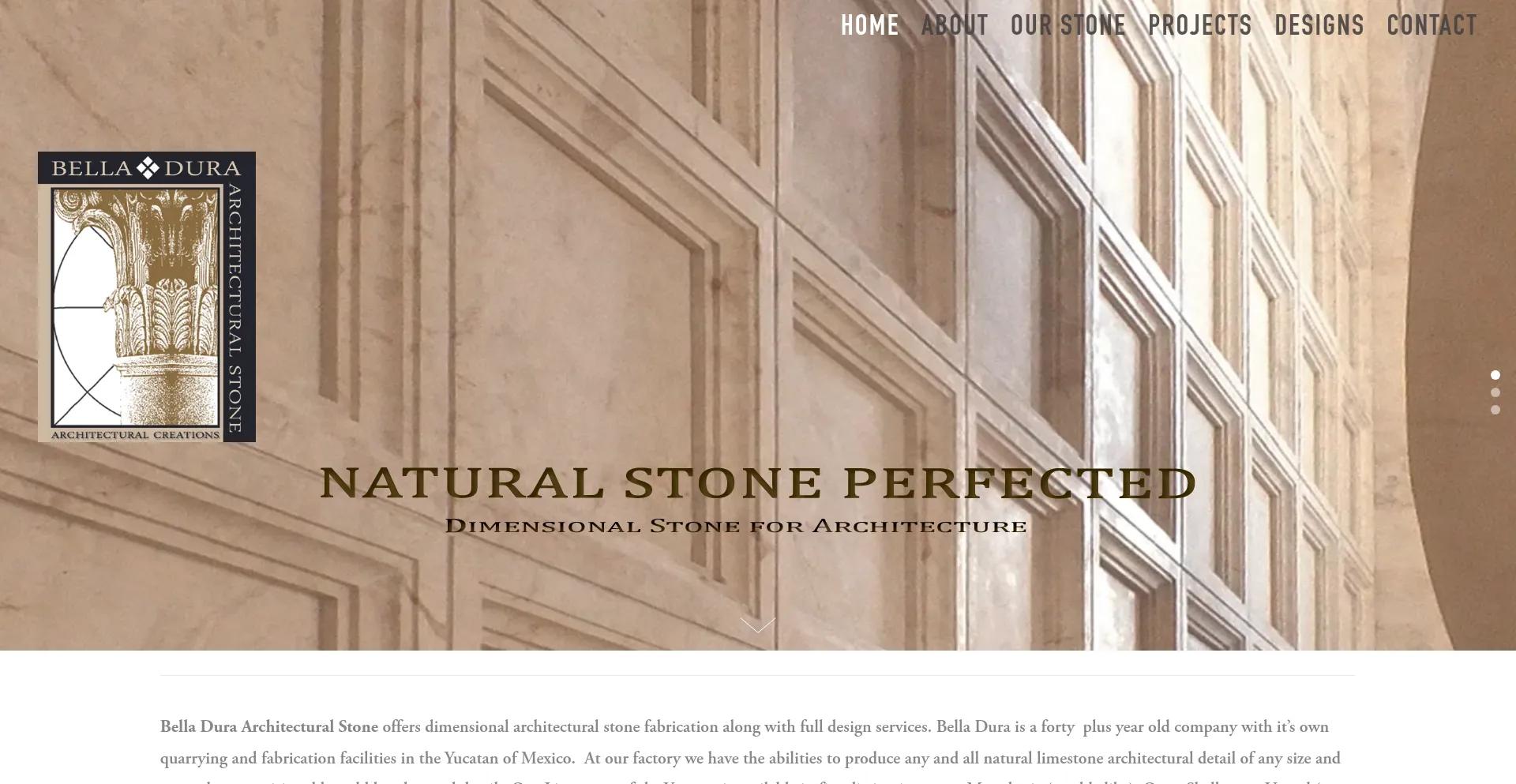 Website screenshot of Belladura.com