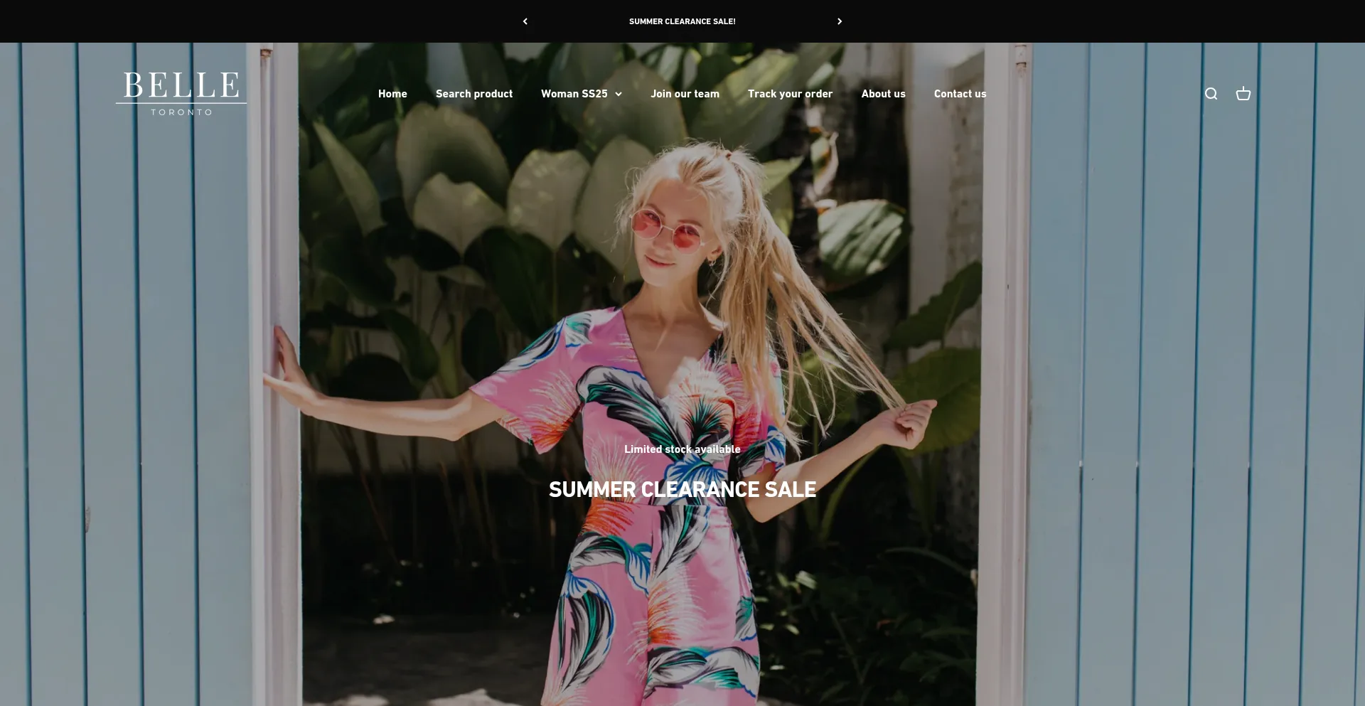 Website screenshot of Belletoronto.ca