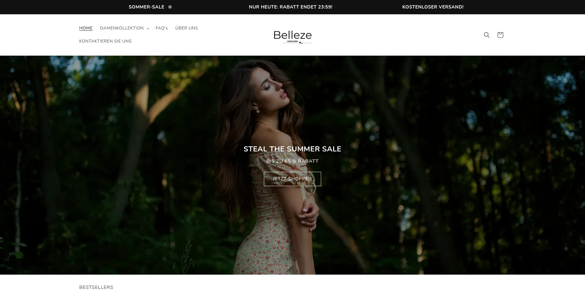Website screenshot of Belleze-muenchen.com