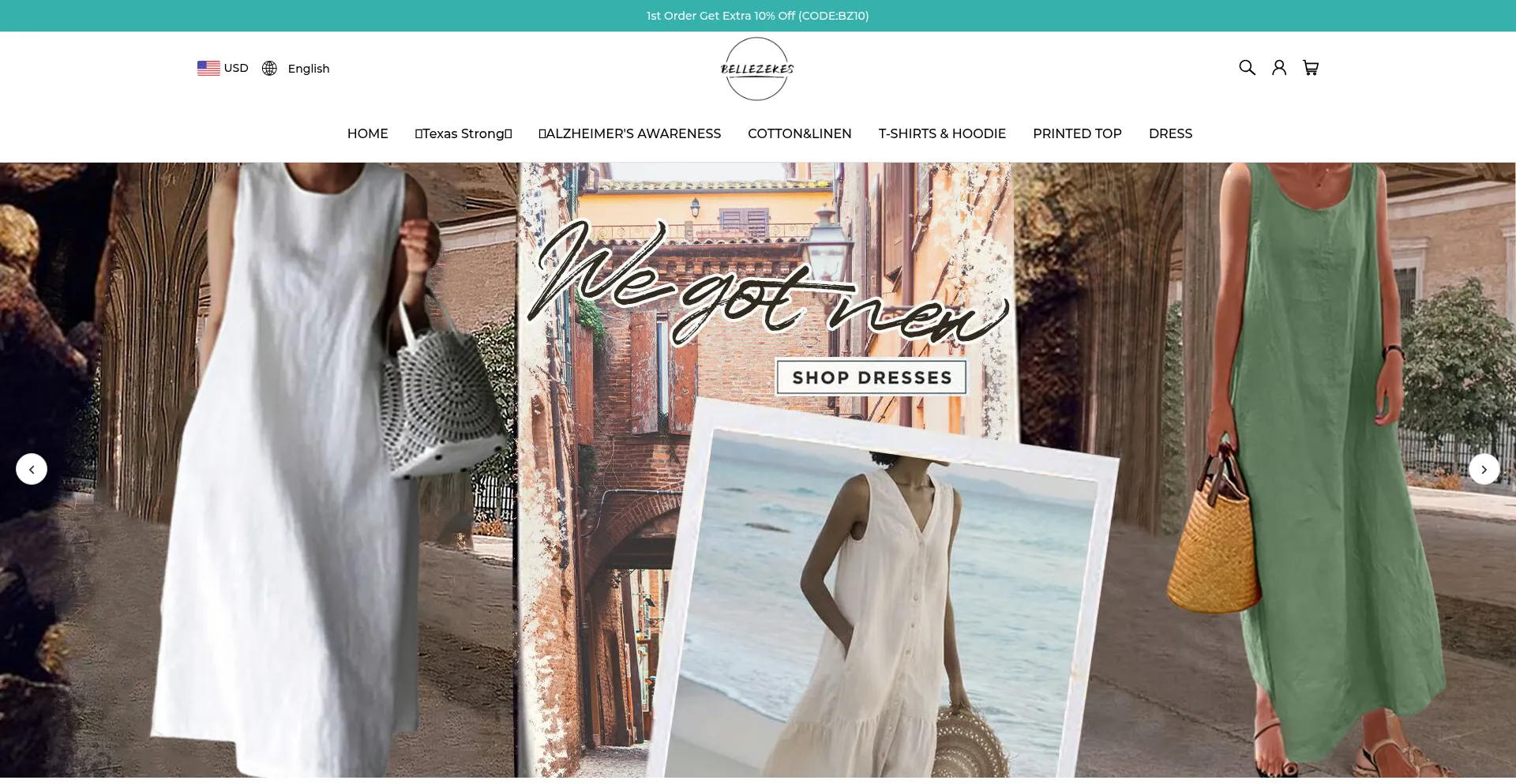 Website screenshot of Bellezekes.com