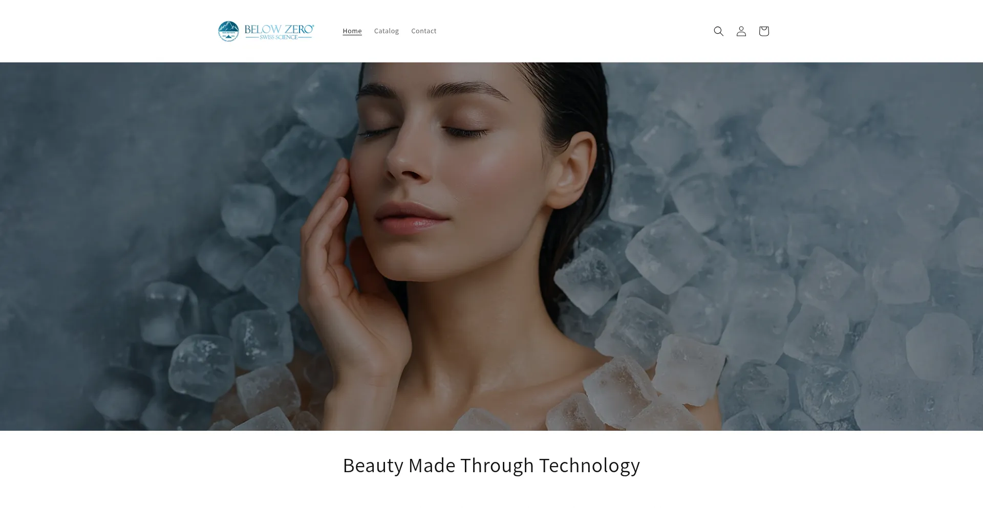 Website screenshot of Belowzero-shop.com