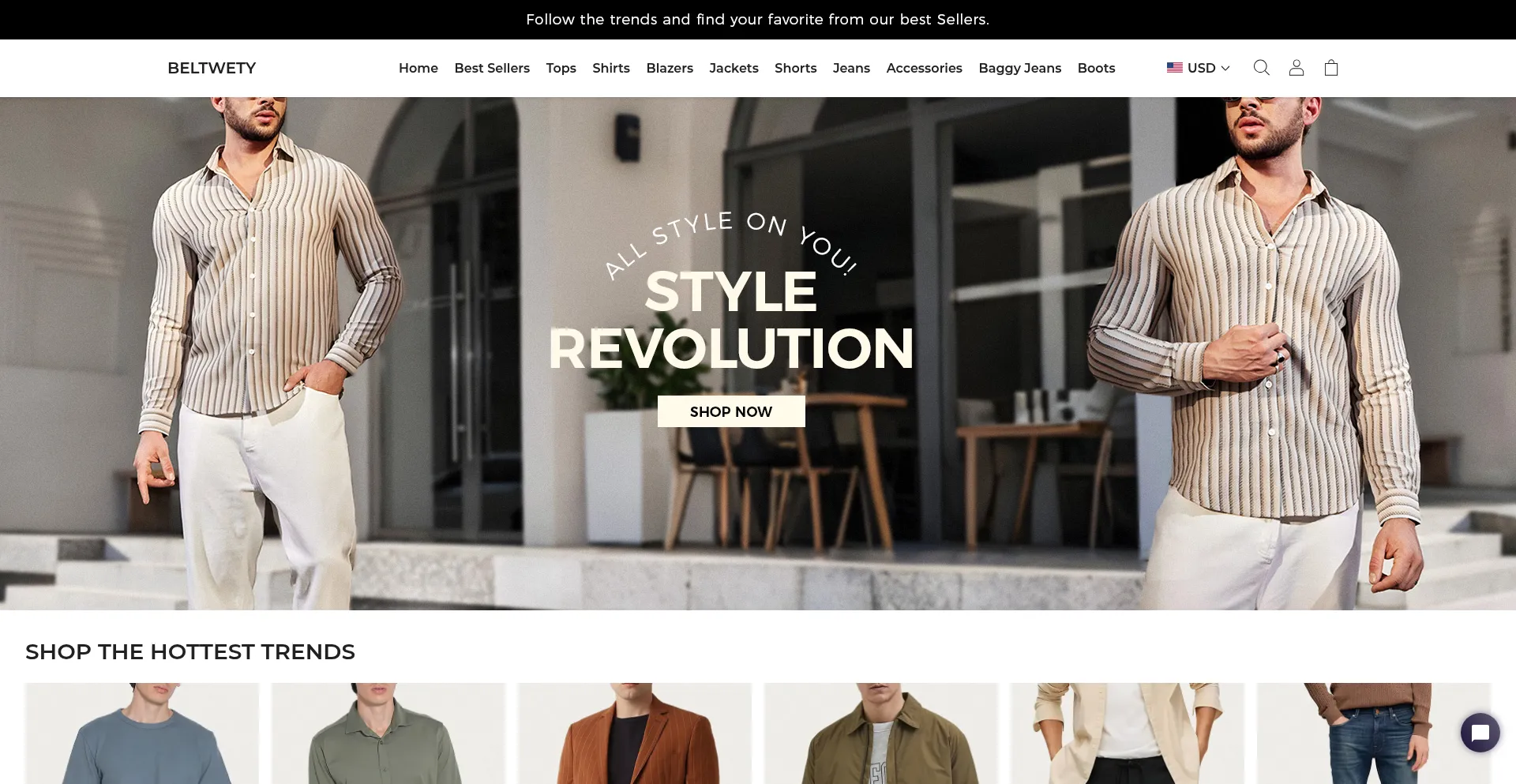 Website screenshot of Beltwety.com