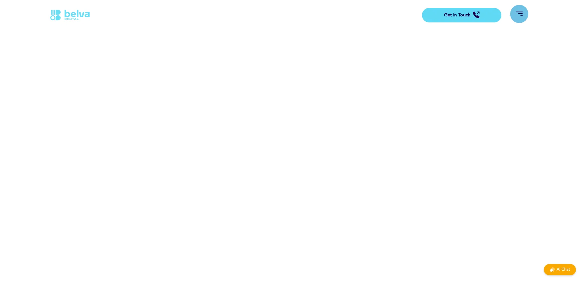 Website screenshot of Belvadigital.com