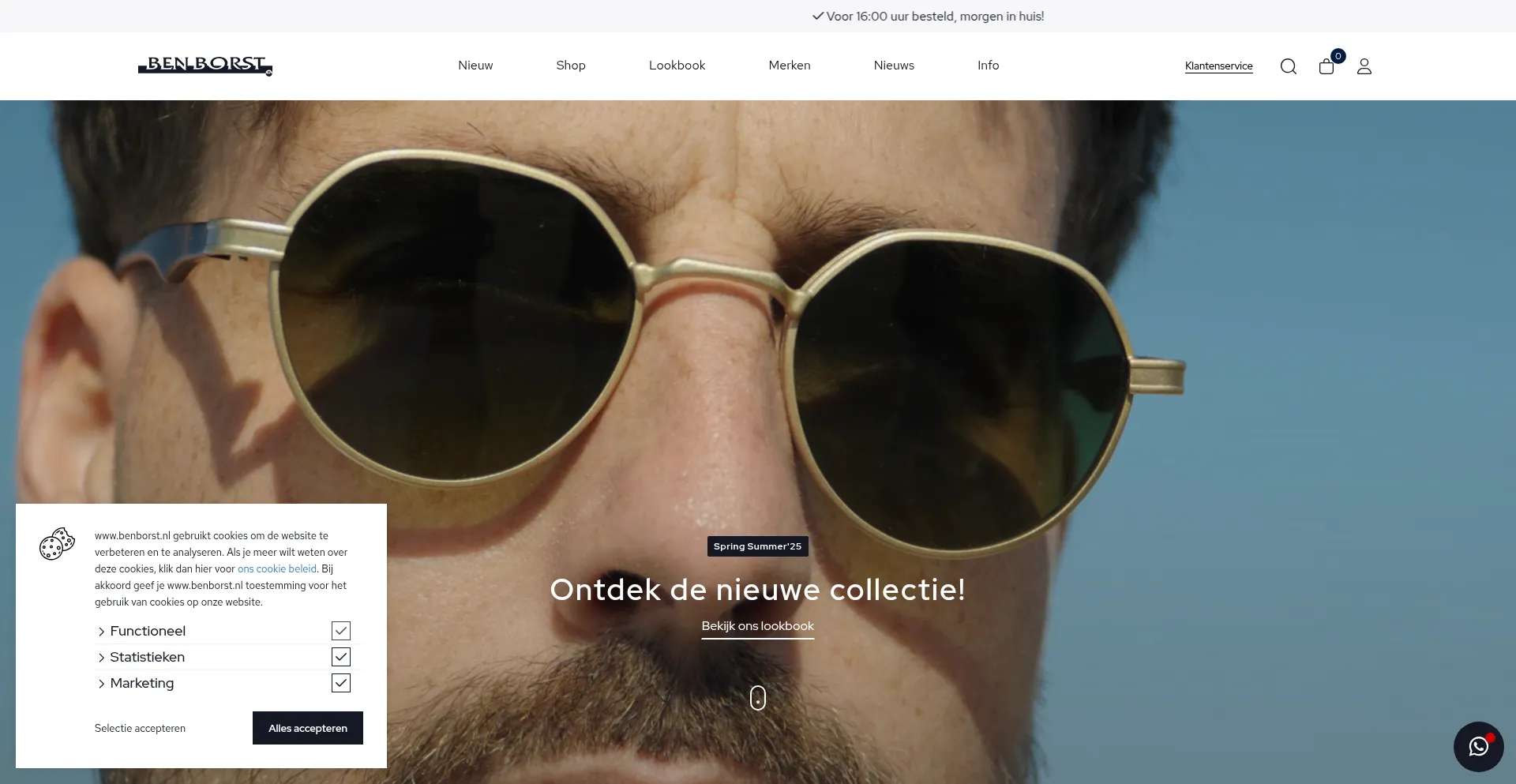 Website screenshot of Benborst.nl