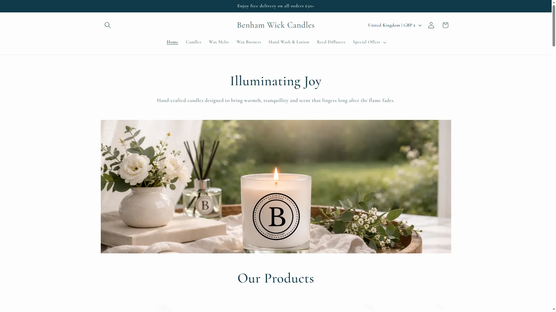 Benhamwickcandles.co.uk