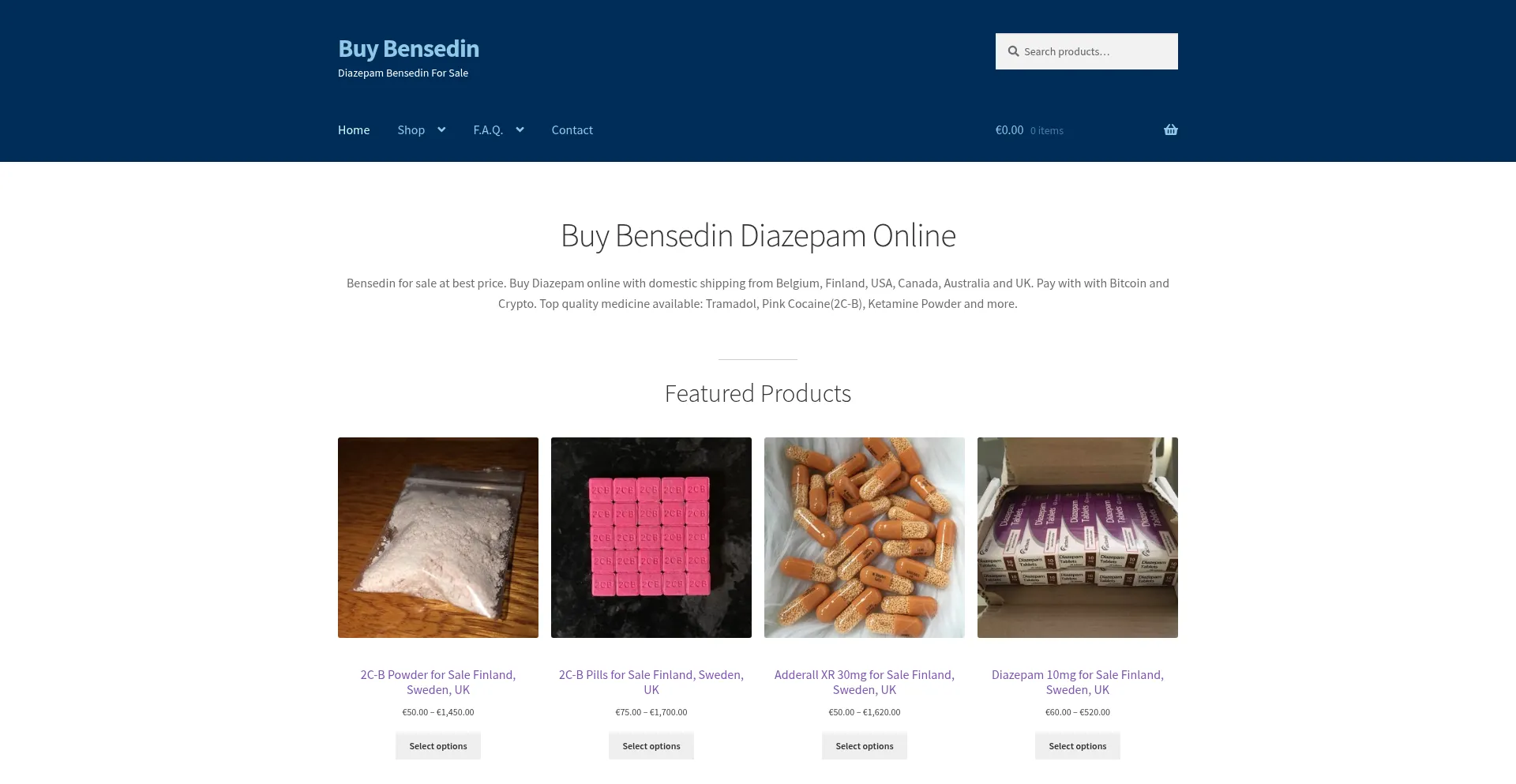 Website screenshot of Bensedinbuy.com