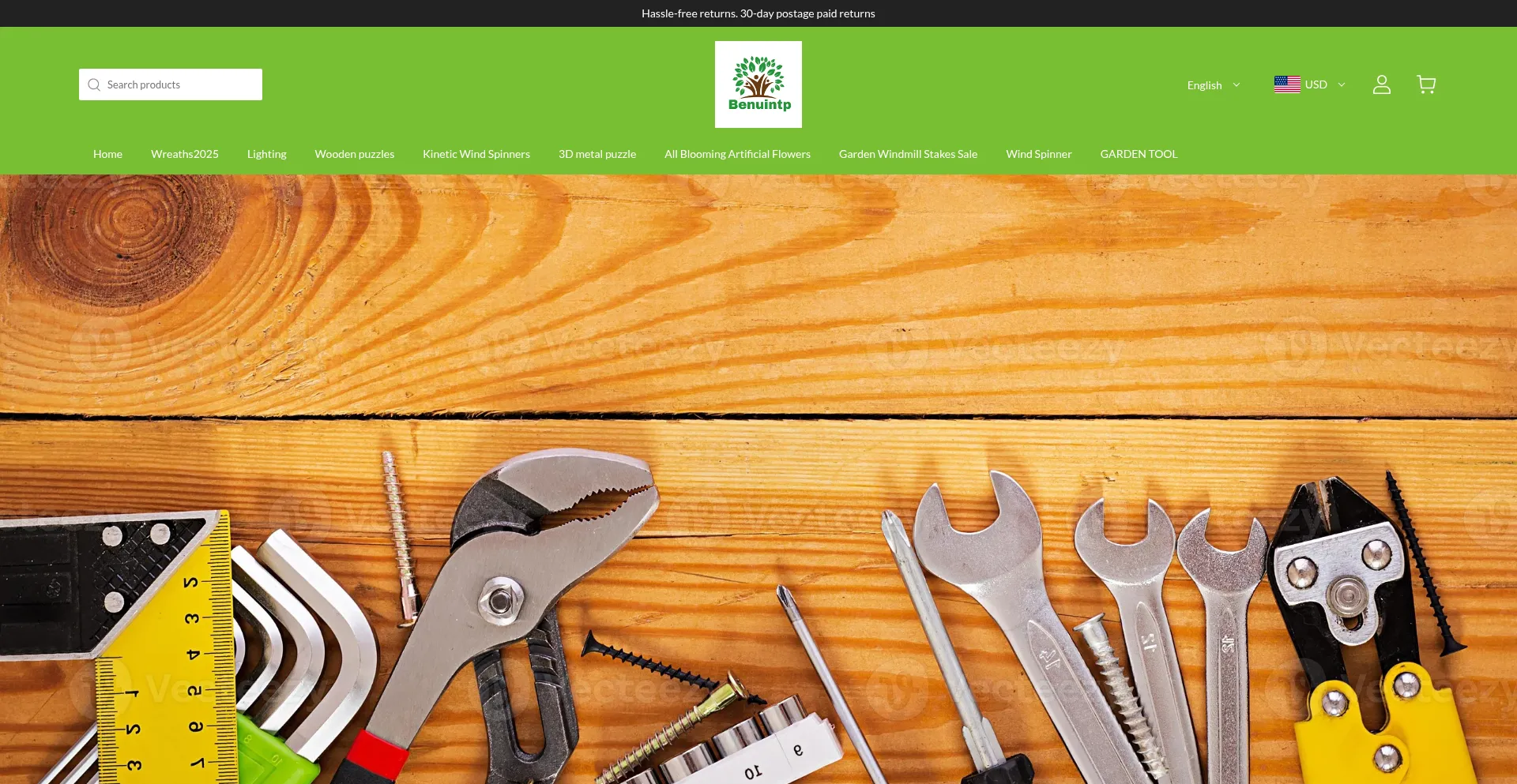 Website screenshot of Benuintp.shop