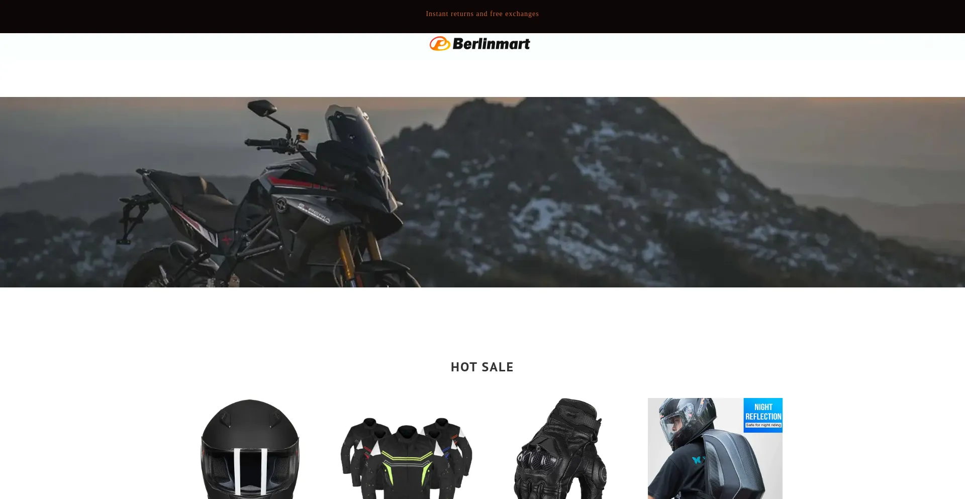 Website screenshot of Berlinmart.shop