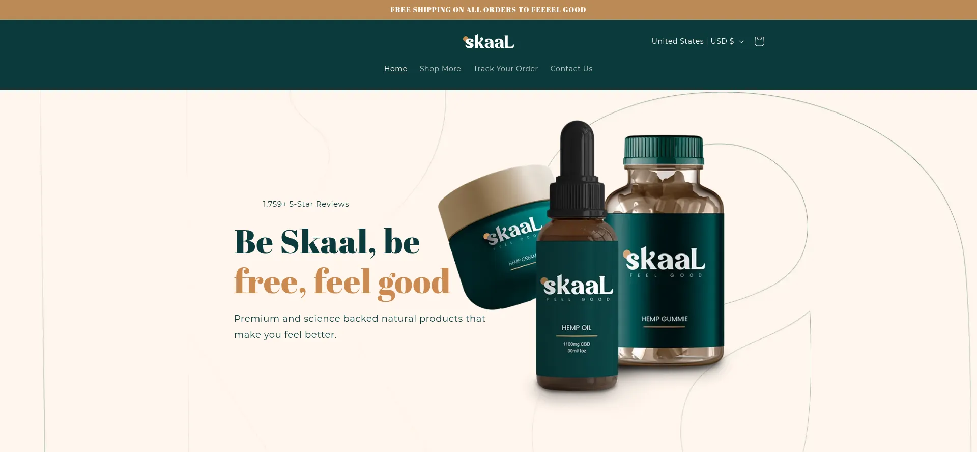 Website screenshot of Beskaal.com