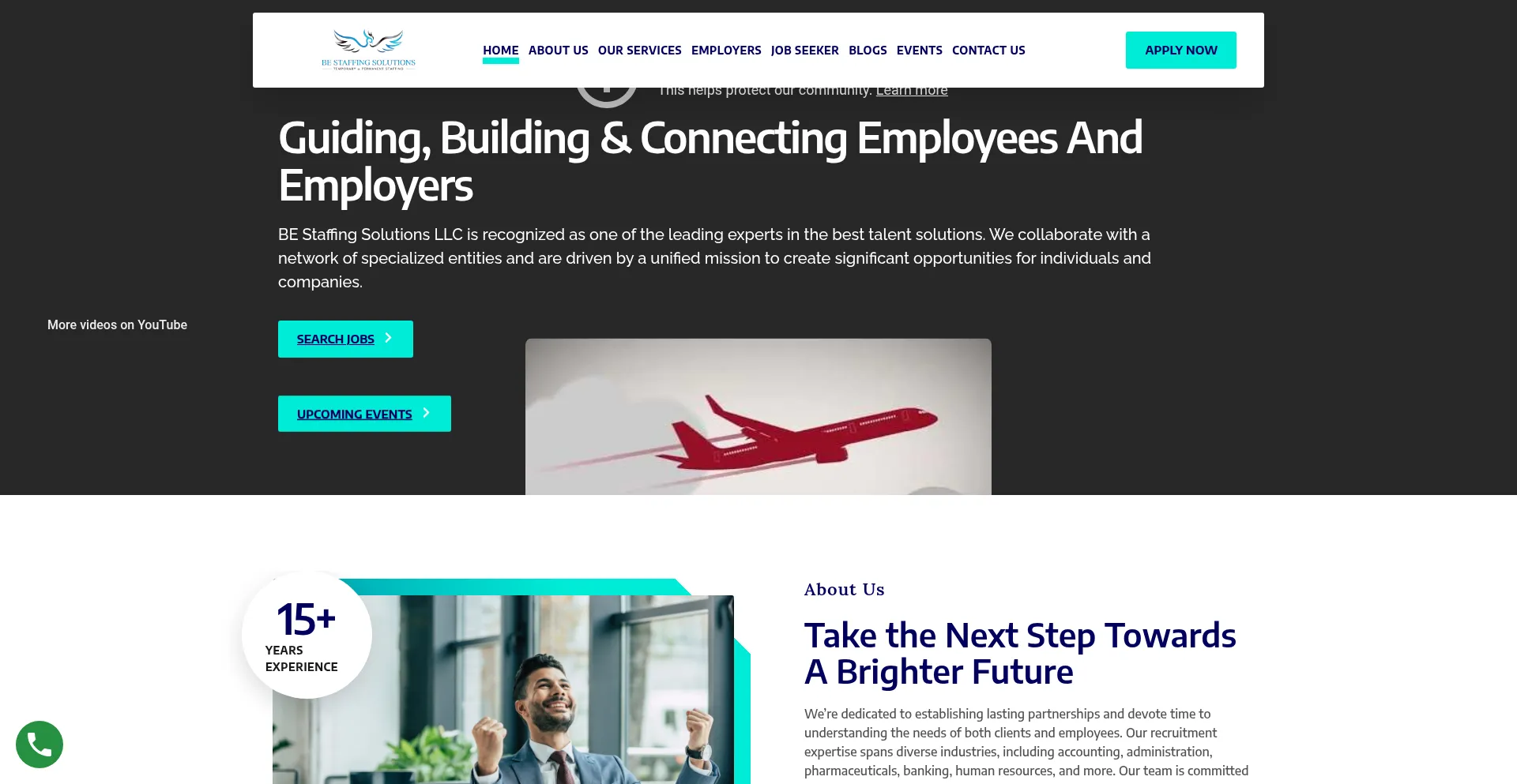 Website screenshot of Bestaffingsolutions.net