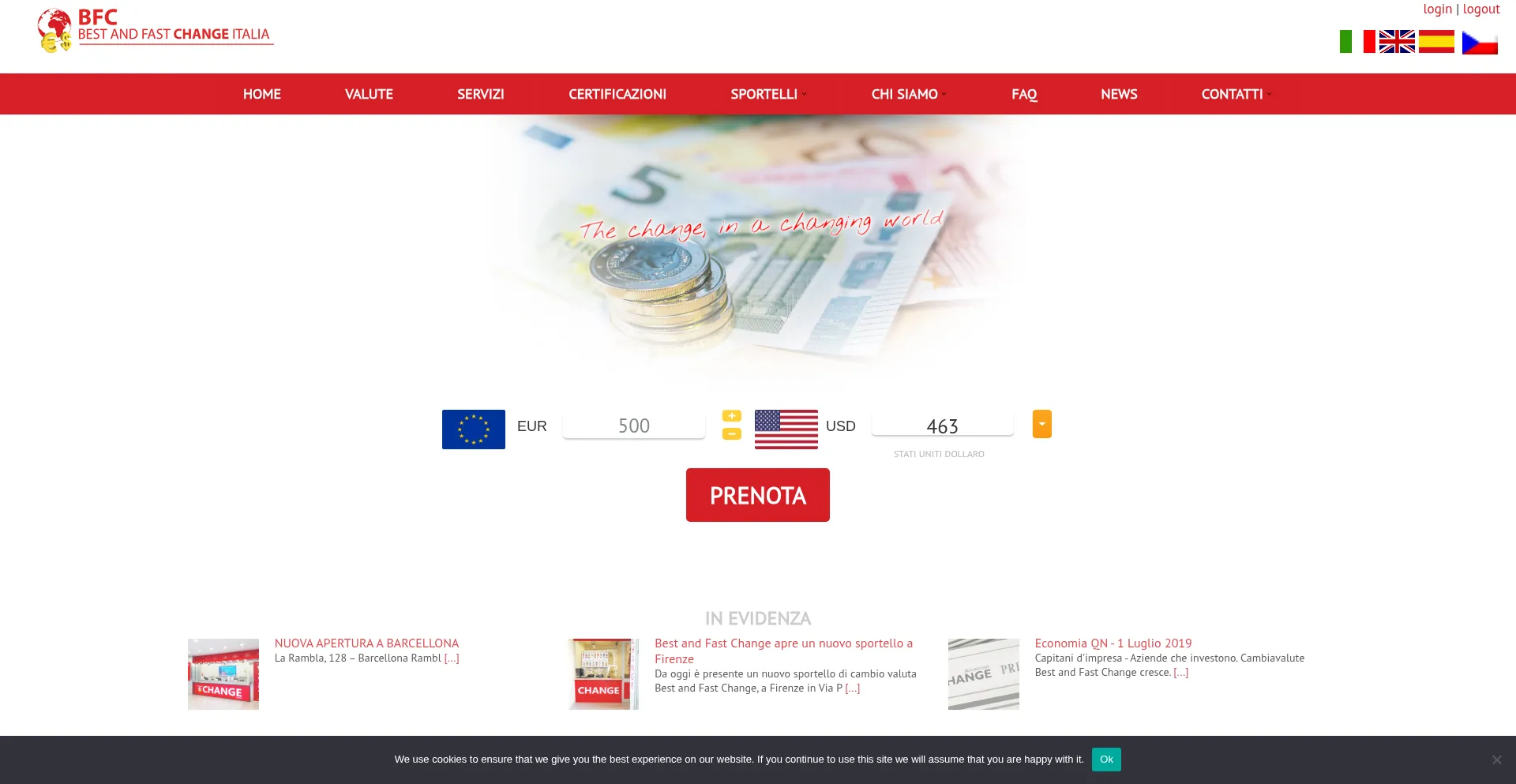 Bestandfastchange.it Screenshot
