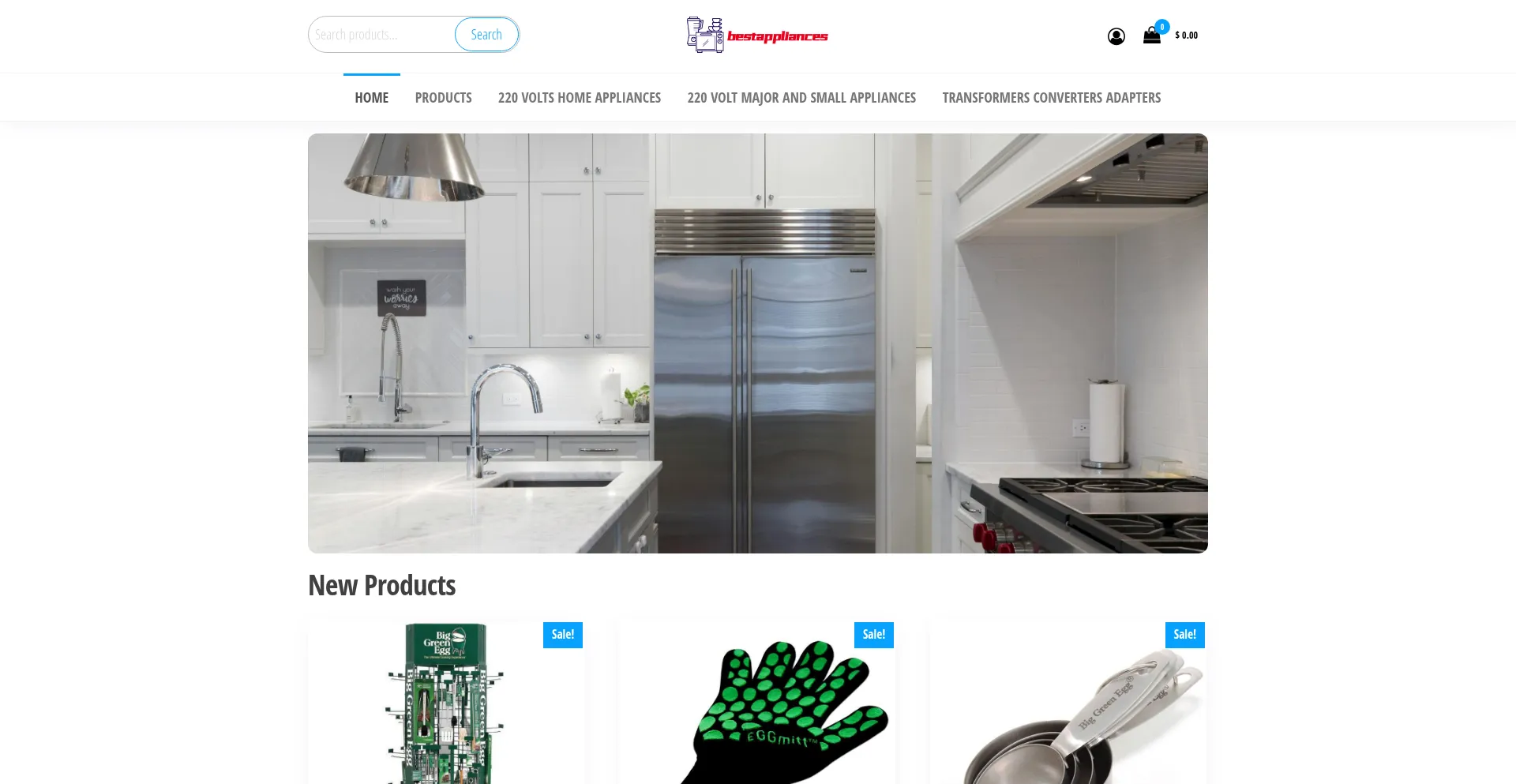 Website screenshot of Bestappliancessale.com