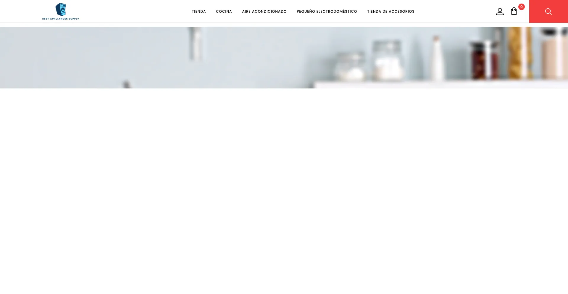 Website screenshot of Bestappliancessupply.com