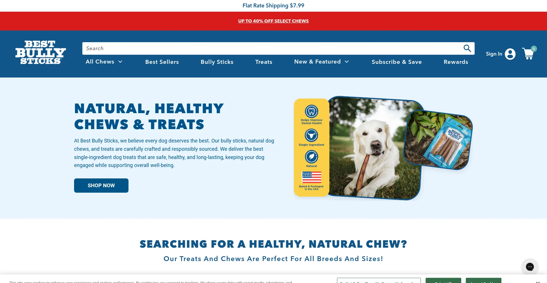 Website screenshot of Bestpetsupplies.com