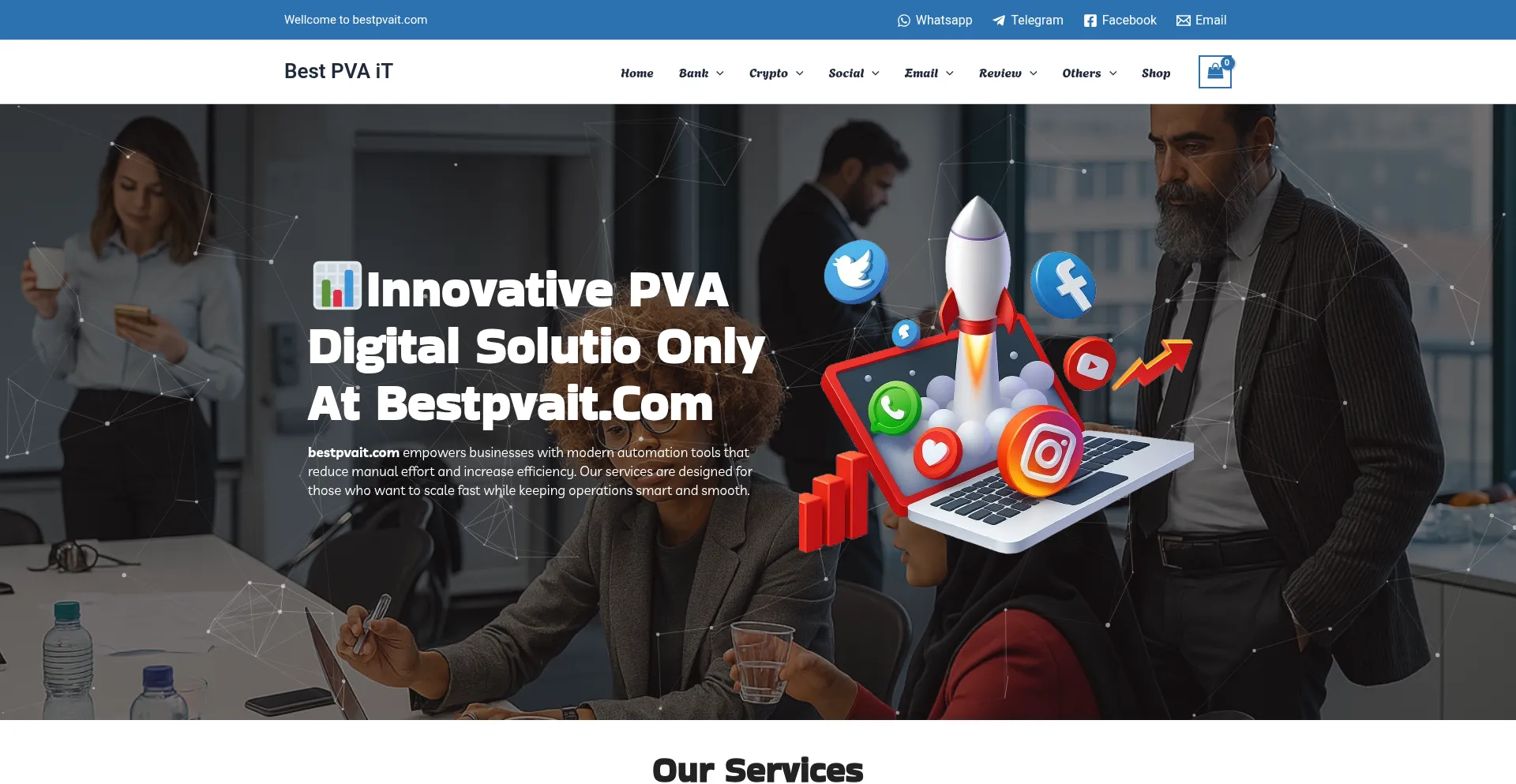 Website screenshot of Bestpvait.com