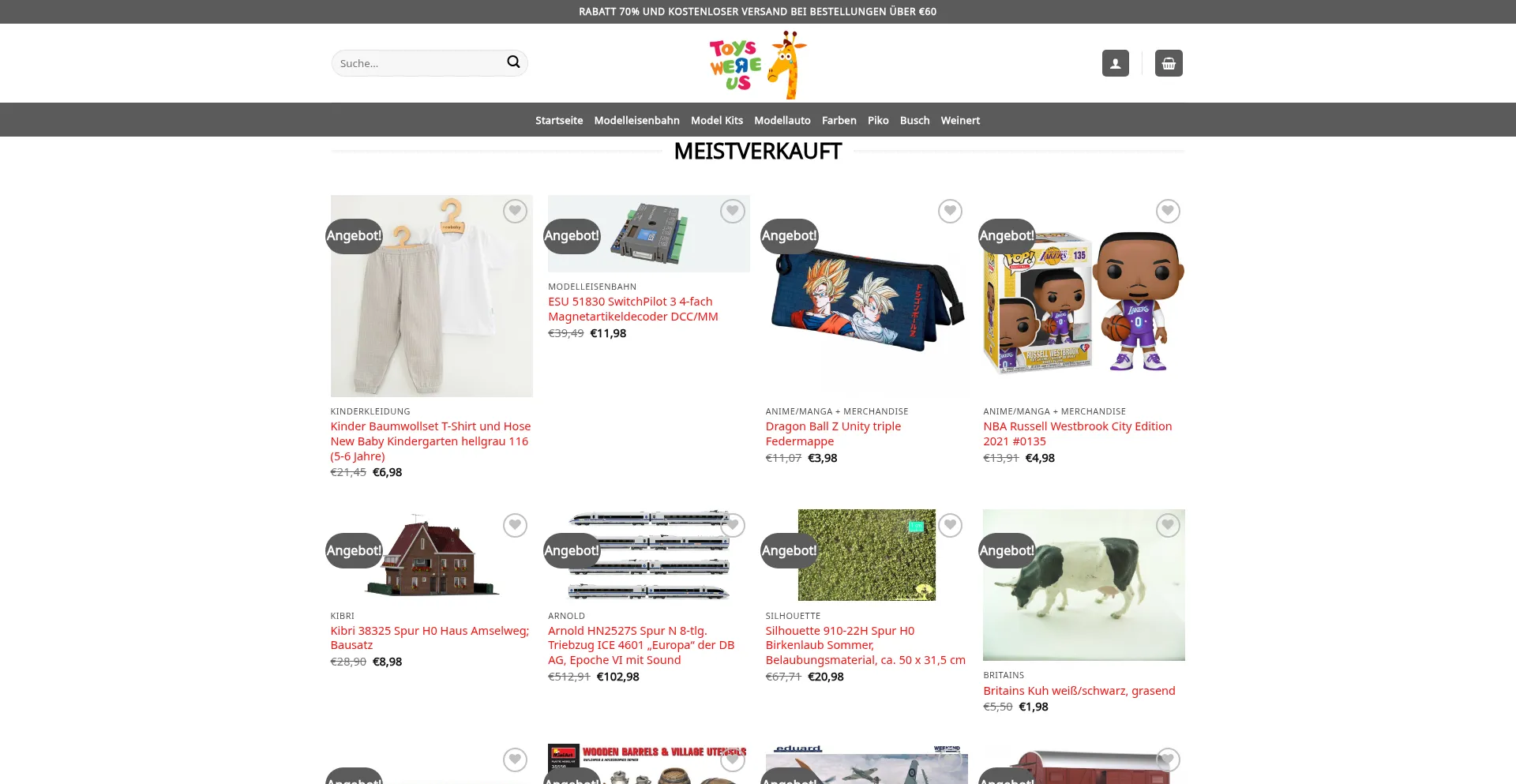 Website screenshot of Bestspielsachenshop.com