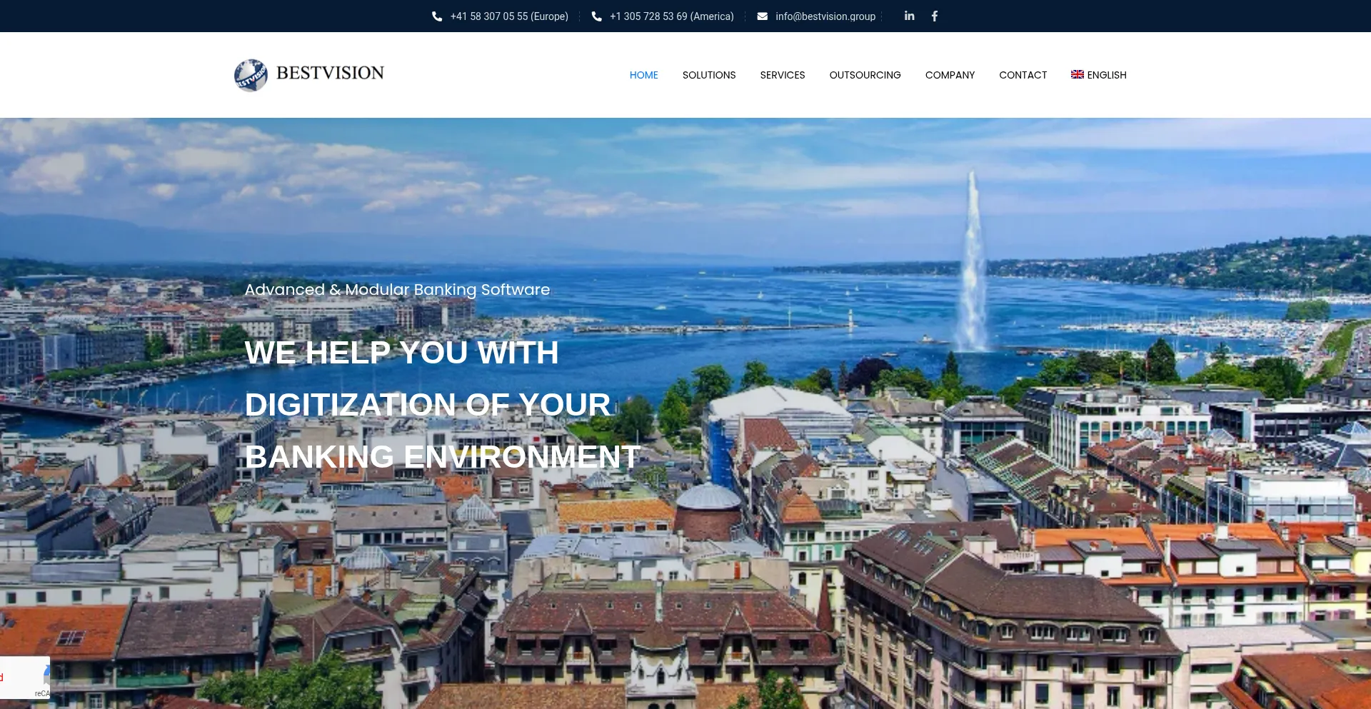 Website screenshot of Bestvision.solutions