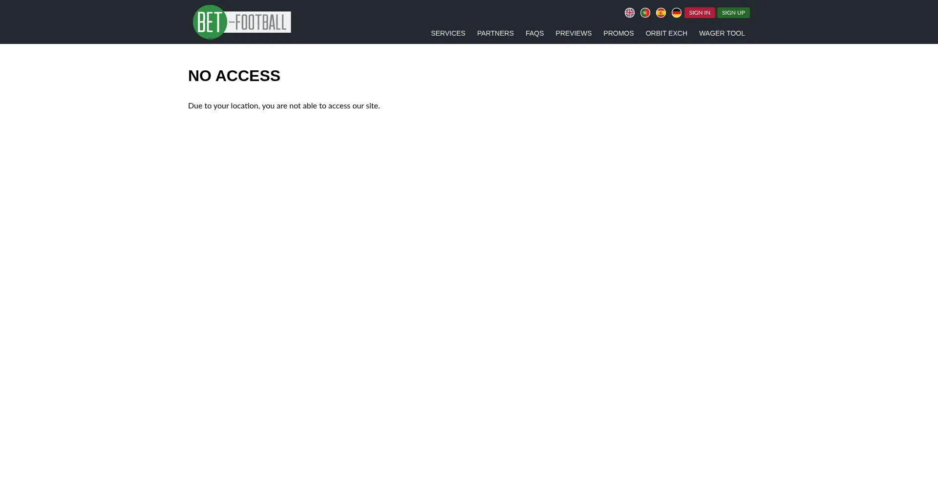 Bet-football.com Screenshot