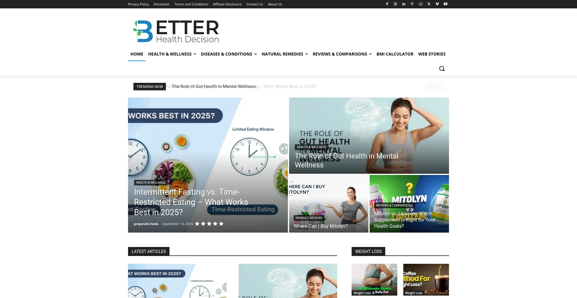 Betterhealthdecision.com Screenshot
