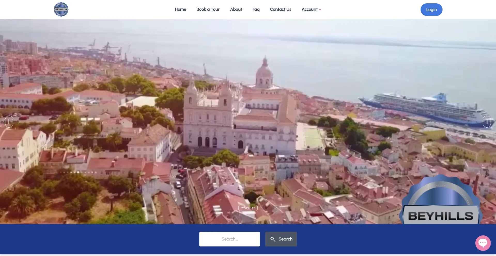 Website screenshot of Beyhills.com
