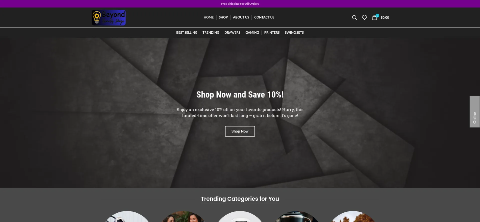 Website screenshot of Beyondbps.com