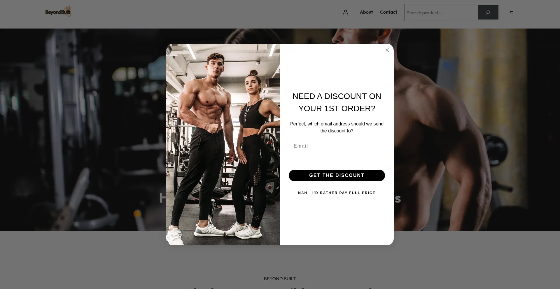 Website screenshot of Beyondbuilt.co.za