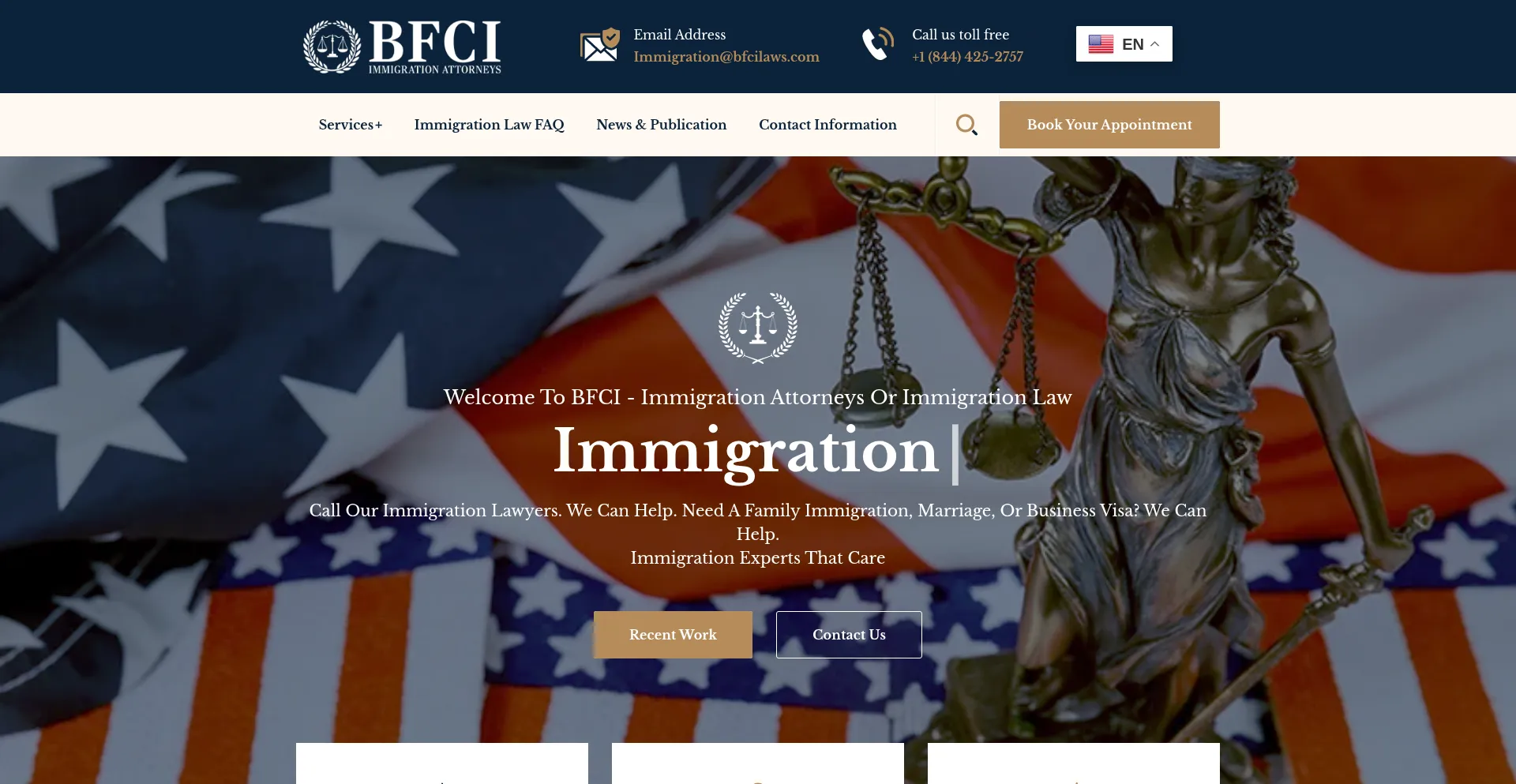 Bfcilaws.com Screenshot