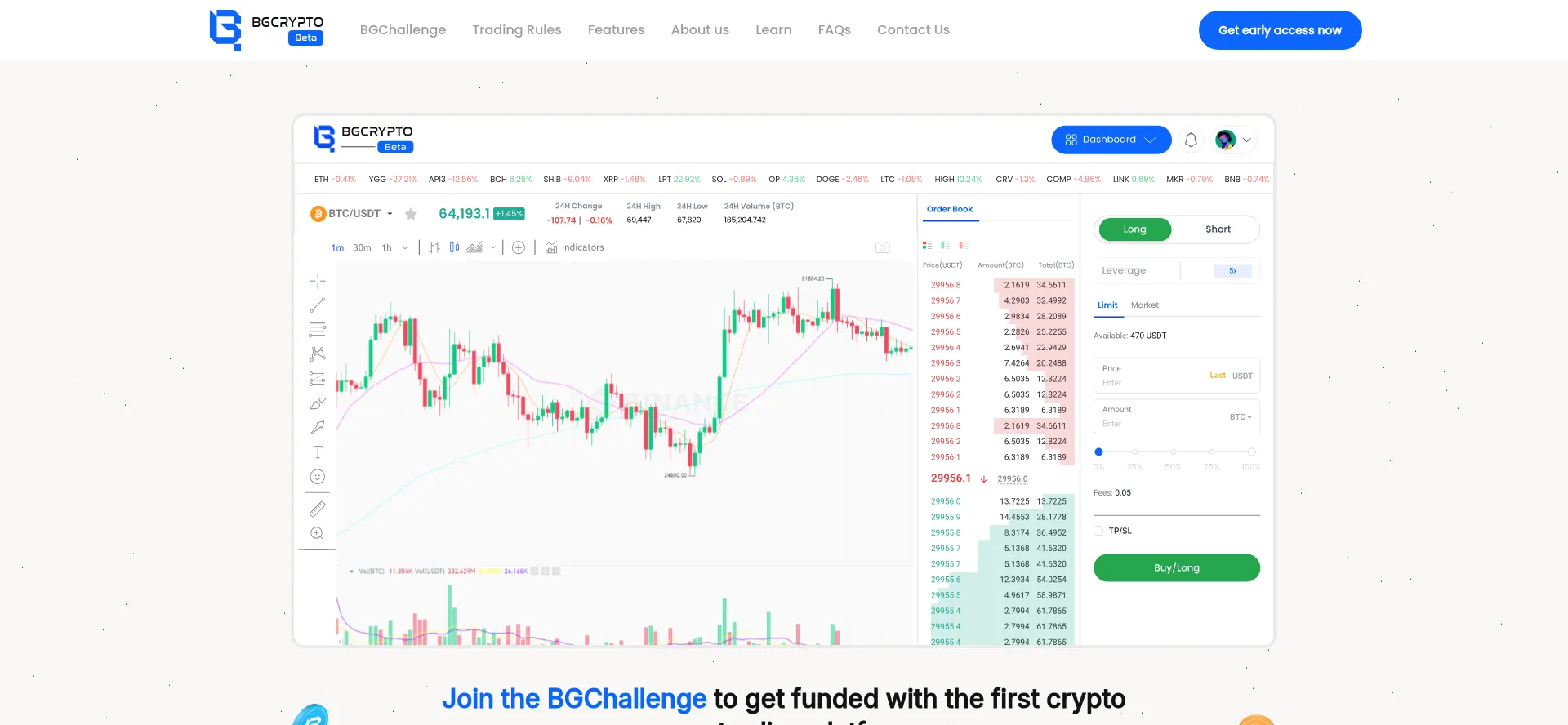 Website screenshot of Bgcrypto.io