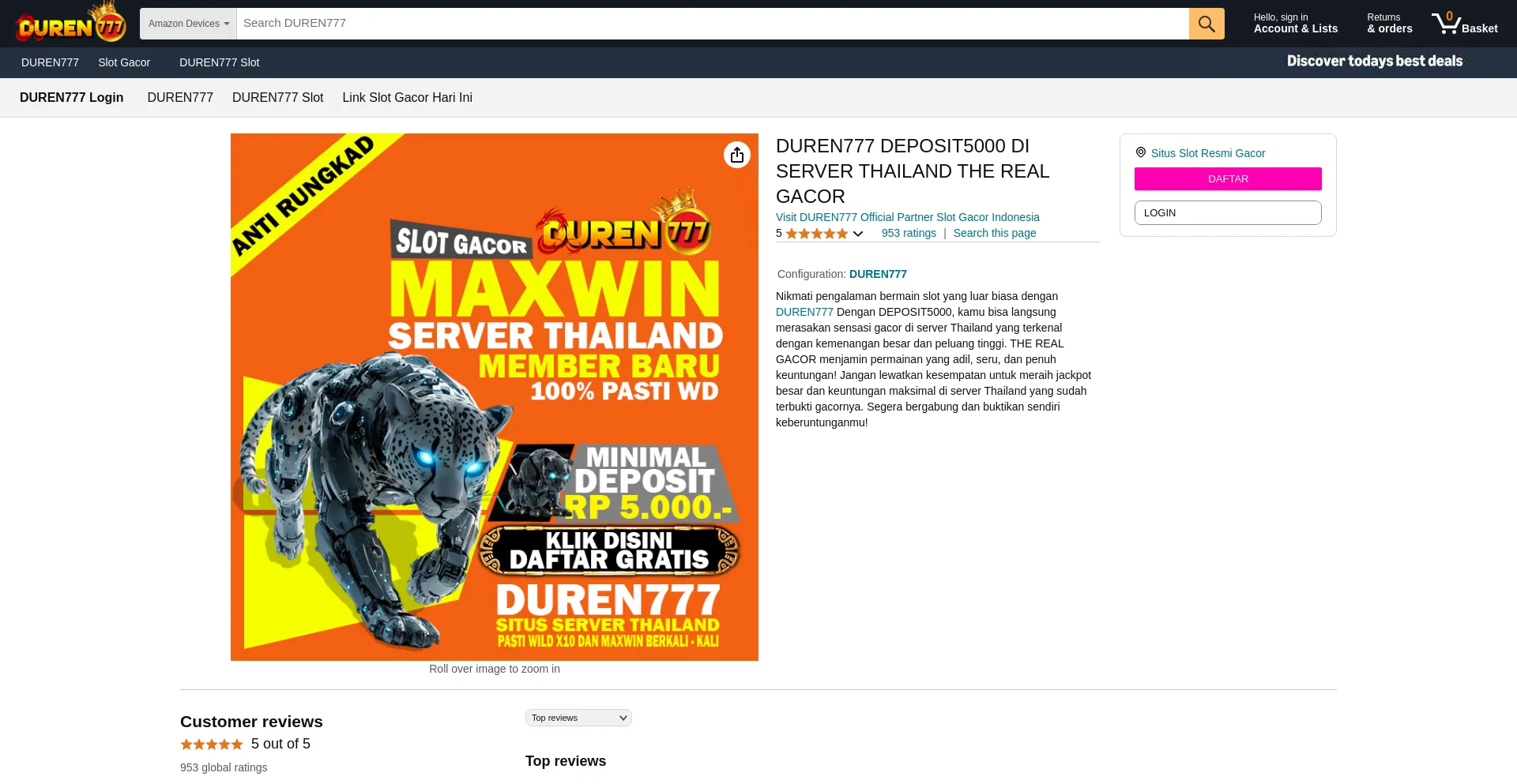 Website screenshot of Biasasaja.com