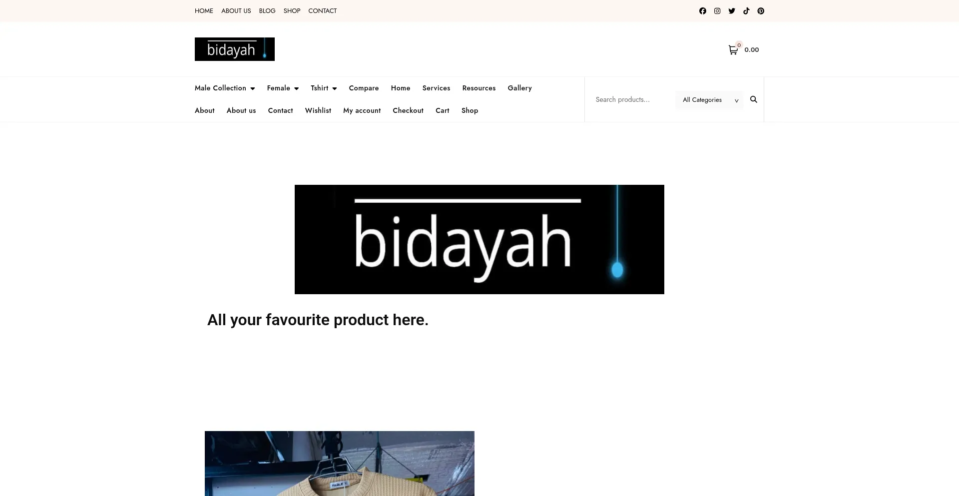 Website screenshot of Bidayahbd.com