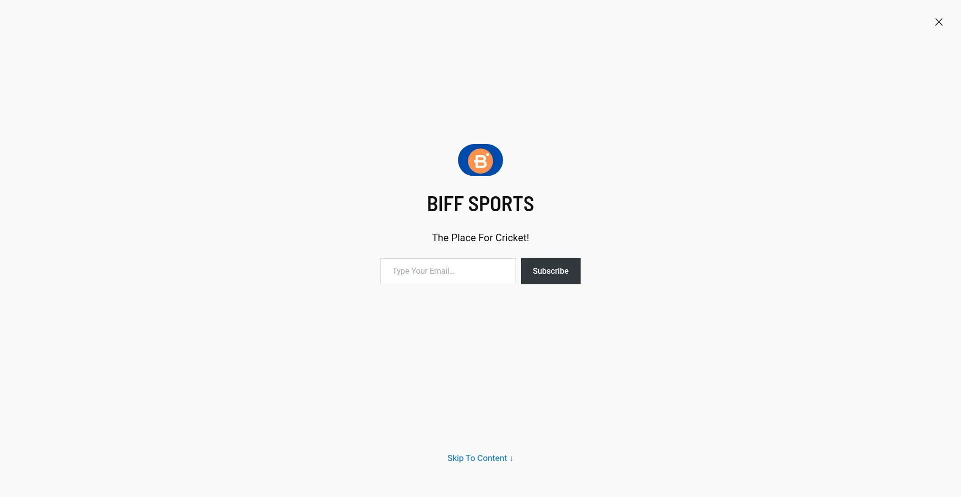 Website screenshot of Biff-sports.com