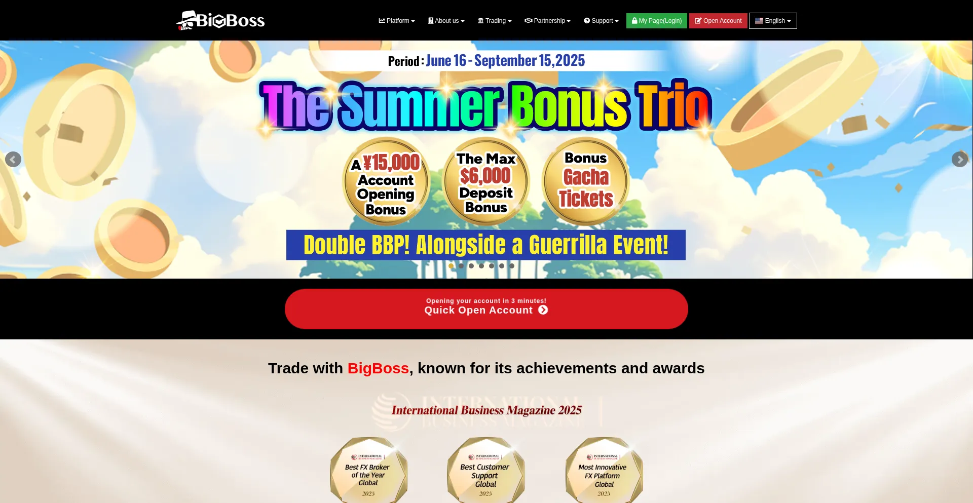 Website screenshot of Bigboss-financial.com