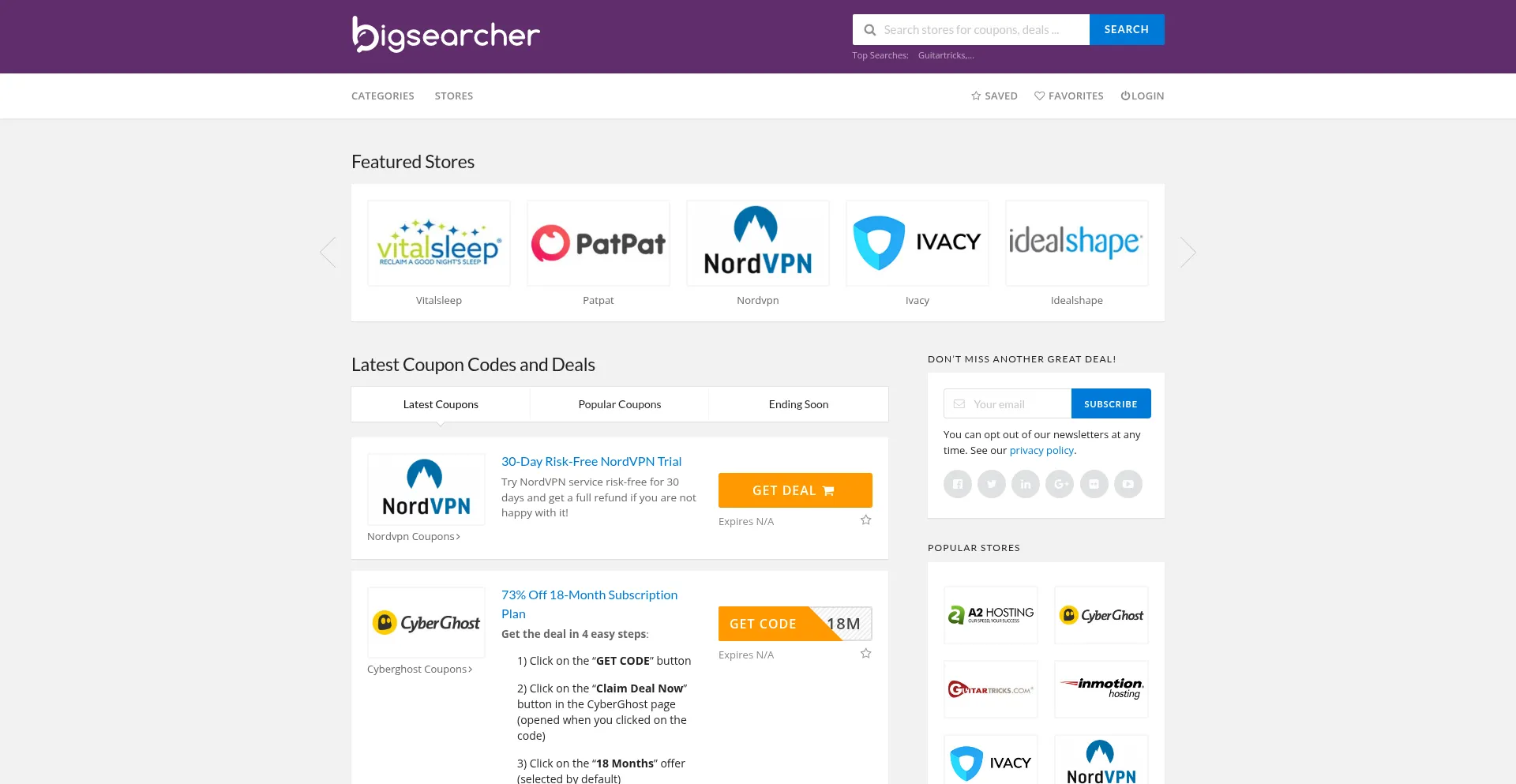 Bigsearcher.com Screenshot