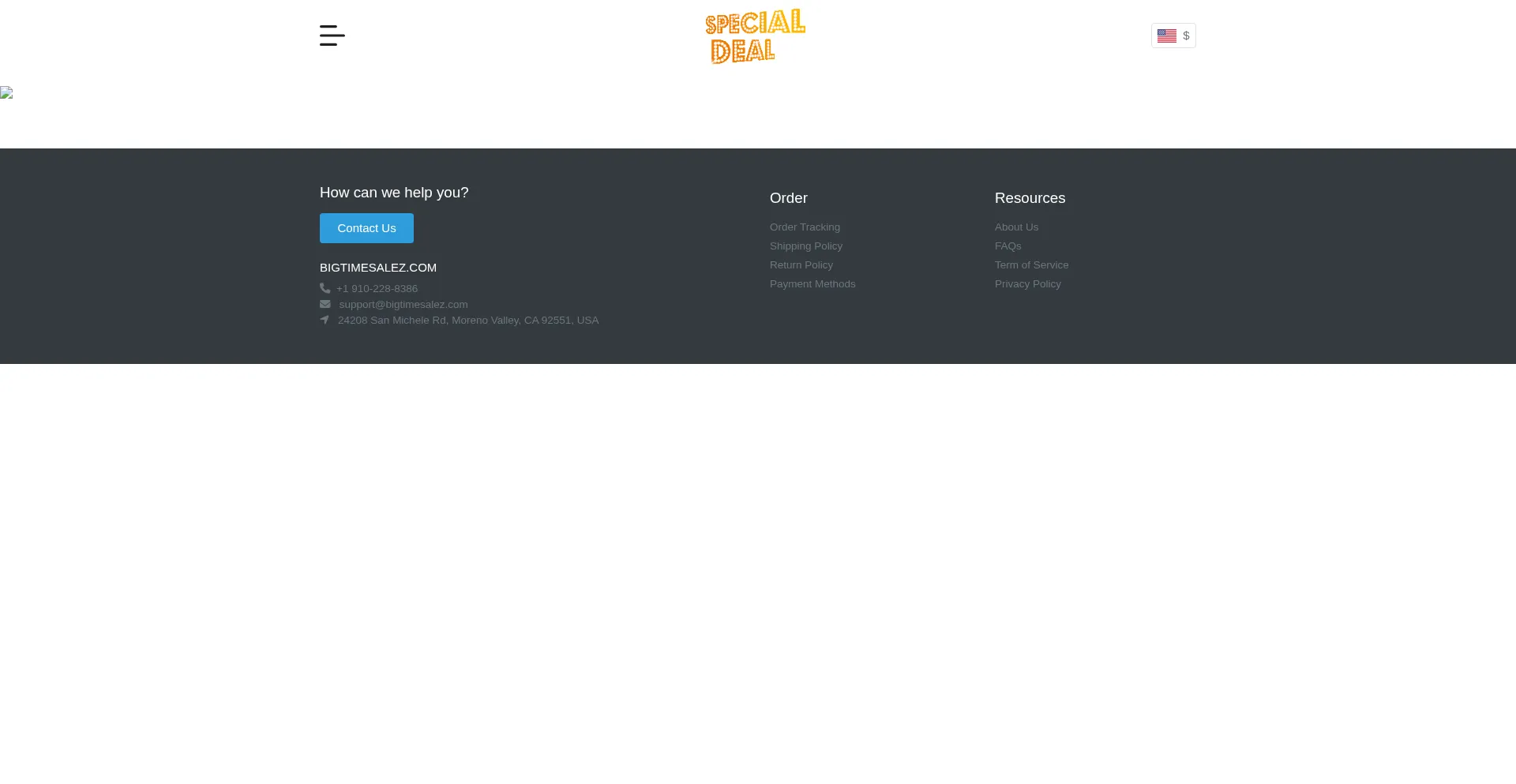 Bigtimesalez.com Screenshot
