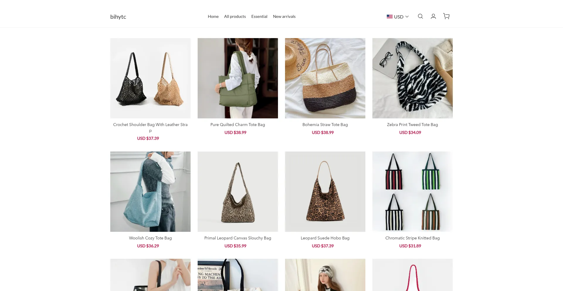 Website screenshot of Bihytc.com