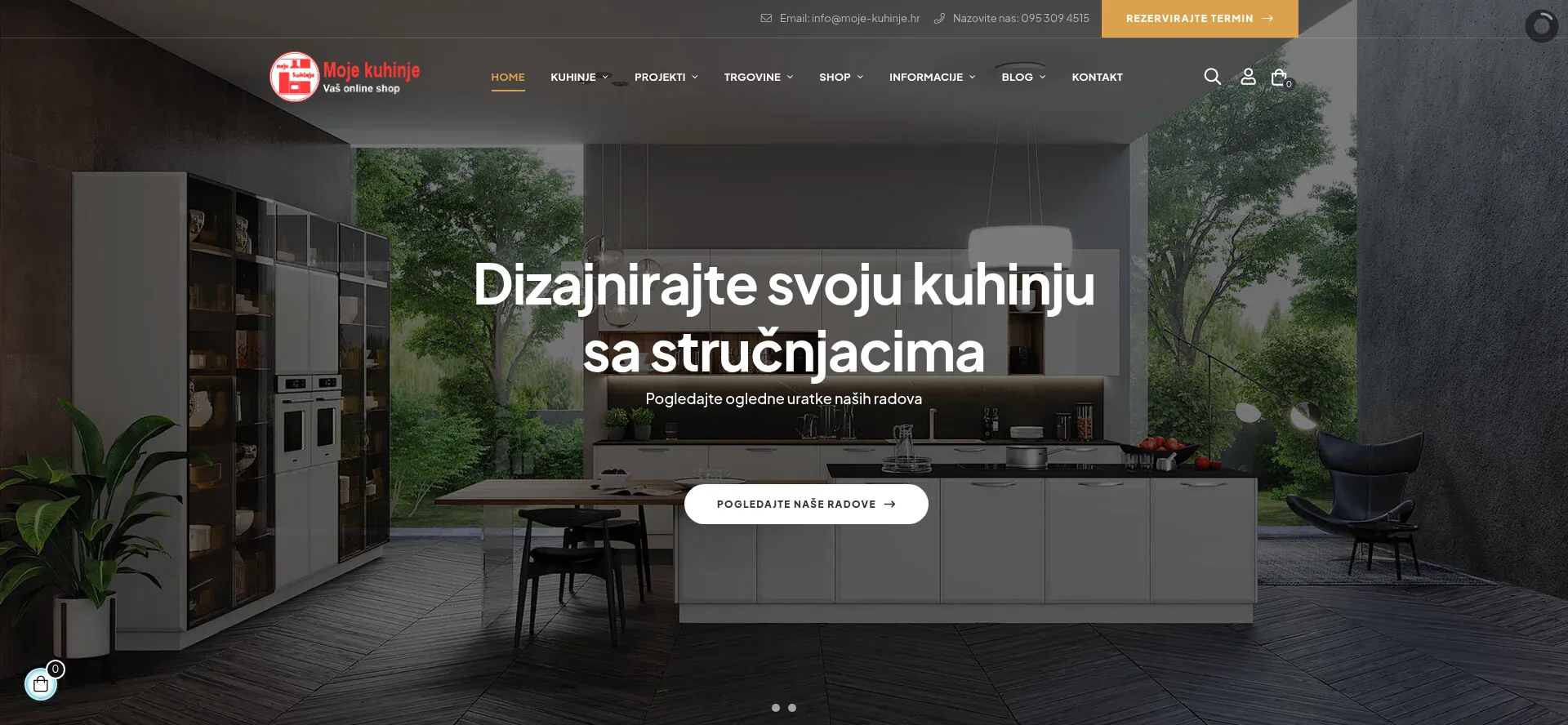 Website screenshot of Bijela-tehnika.com.hr