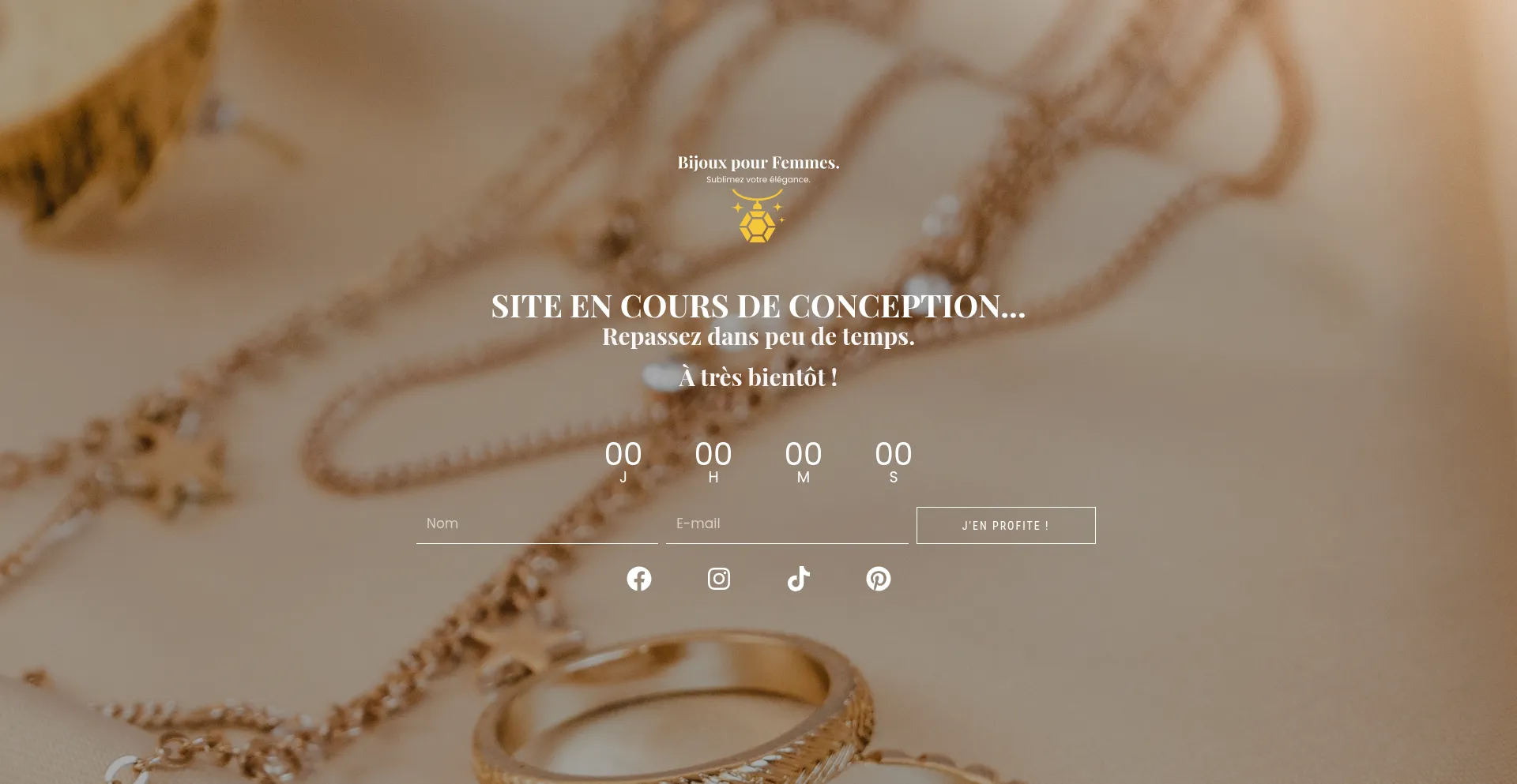 Website screenshot of Bijouxpourfemmes.com