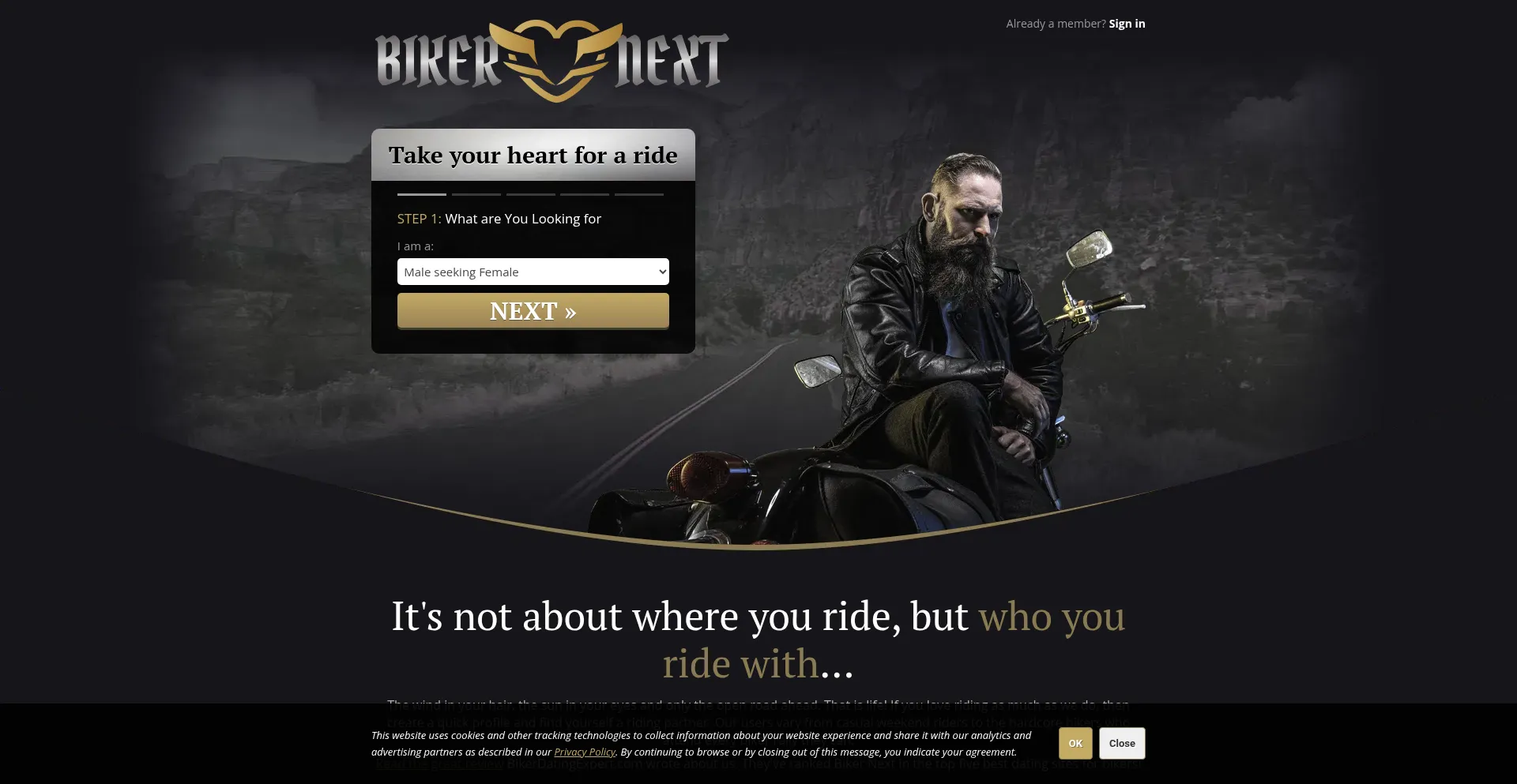 Bikernext.com Screenshot