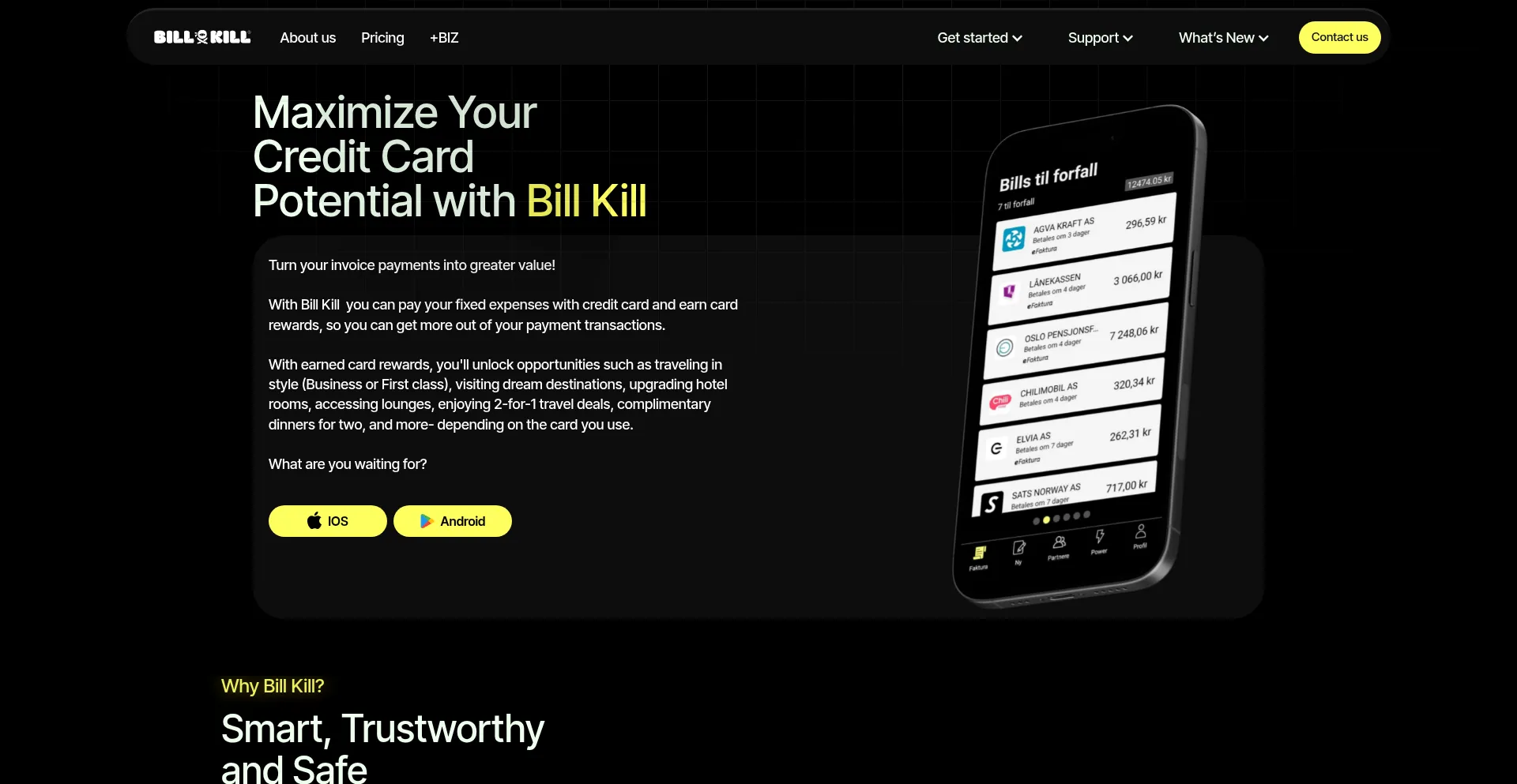 Billkill.no Screenshot