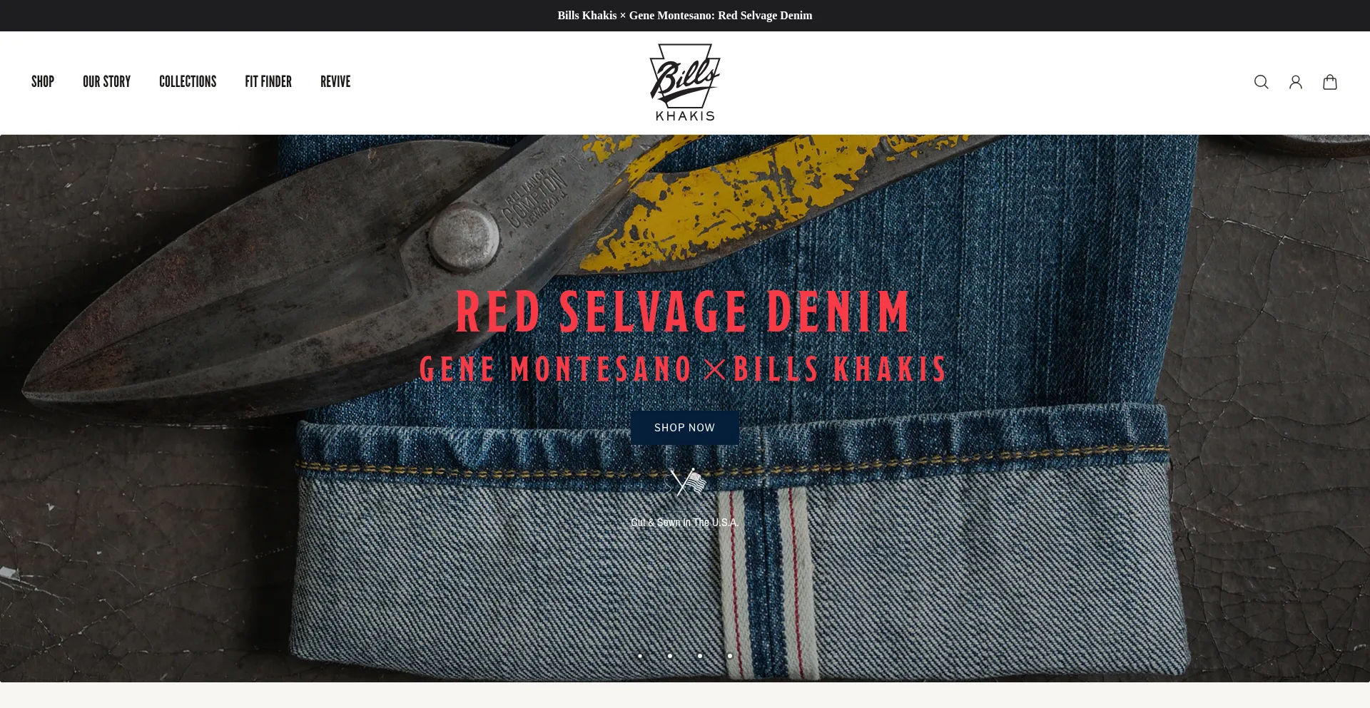 Billskhakis.com Screenshot