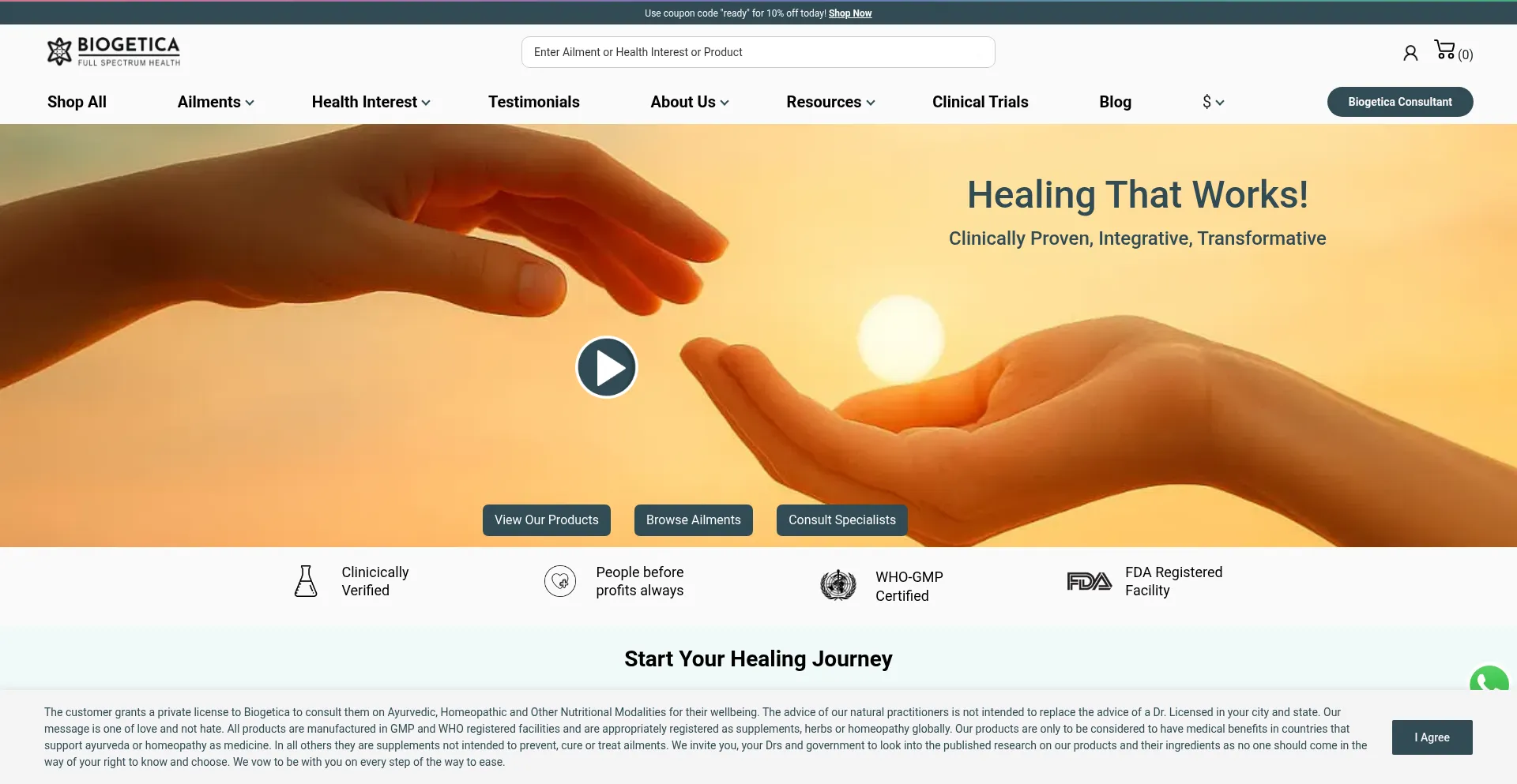 Biogetica.com Screenshot