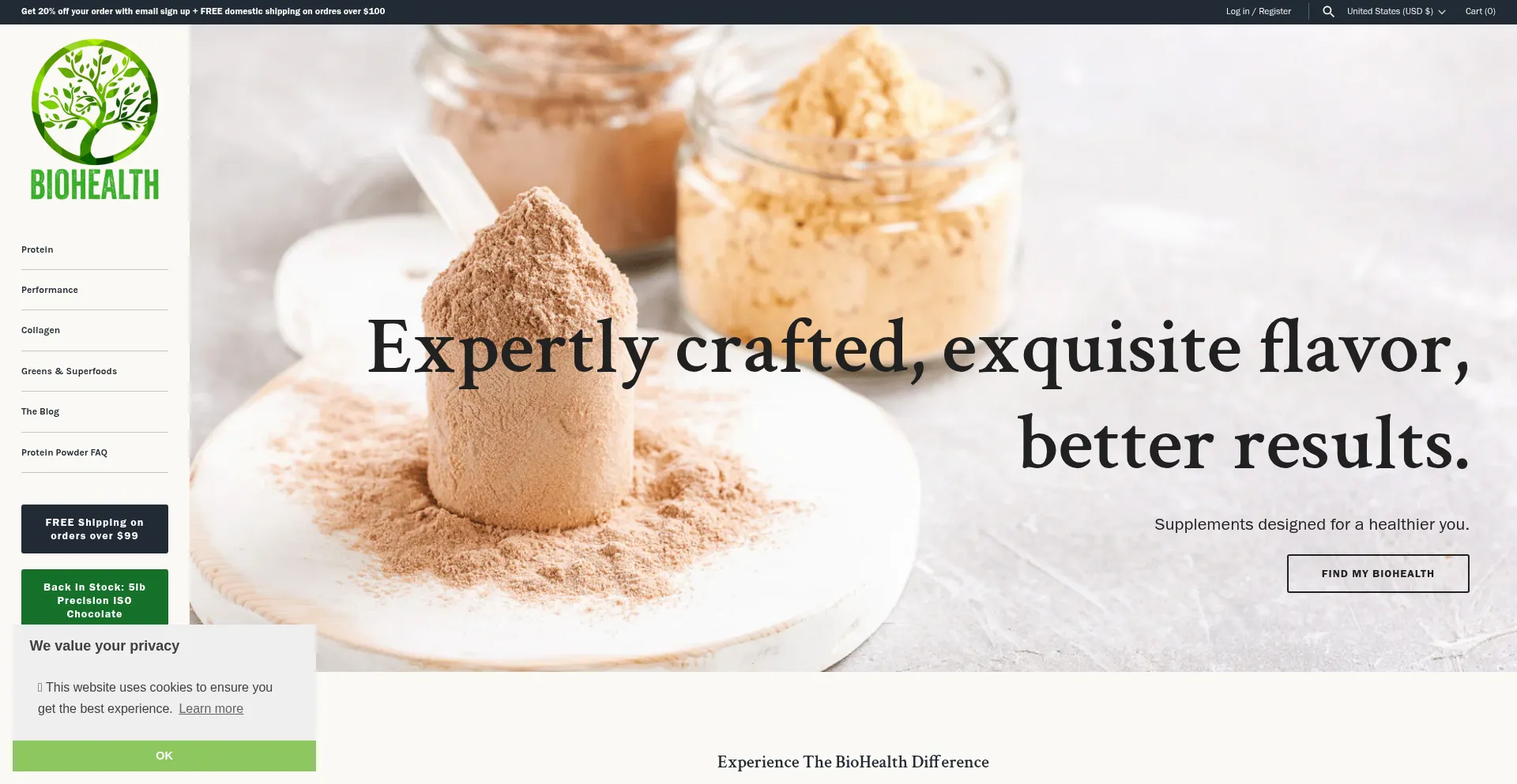 Biohnutrition.com Screenshot